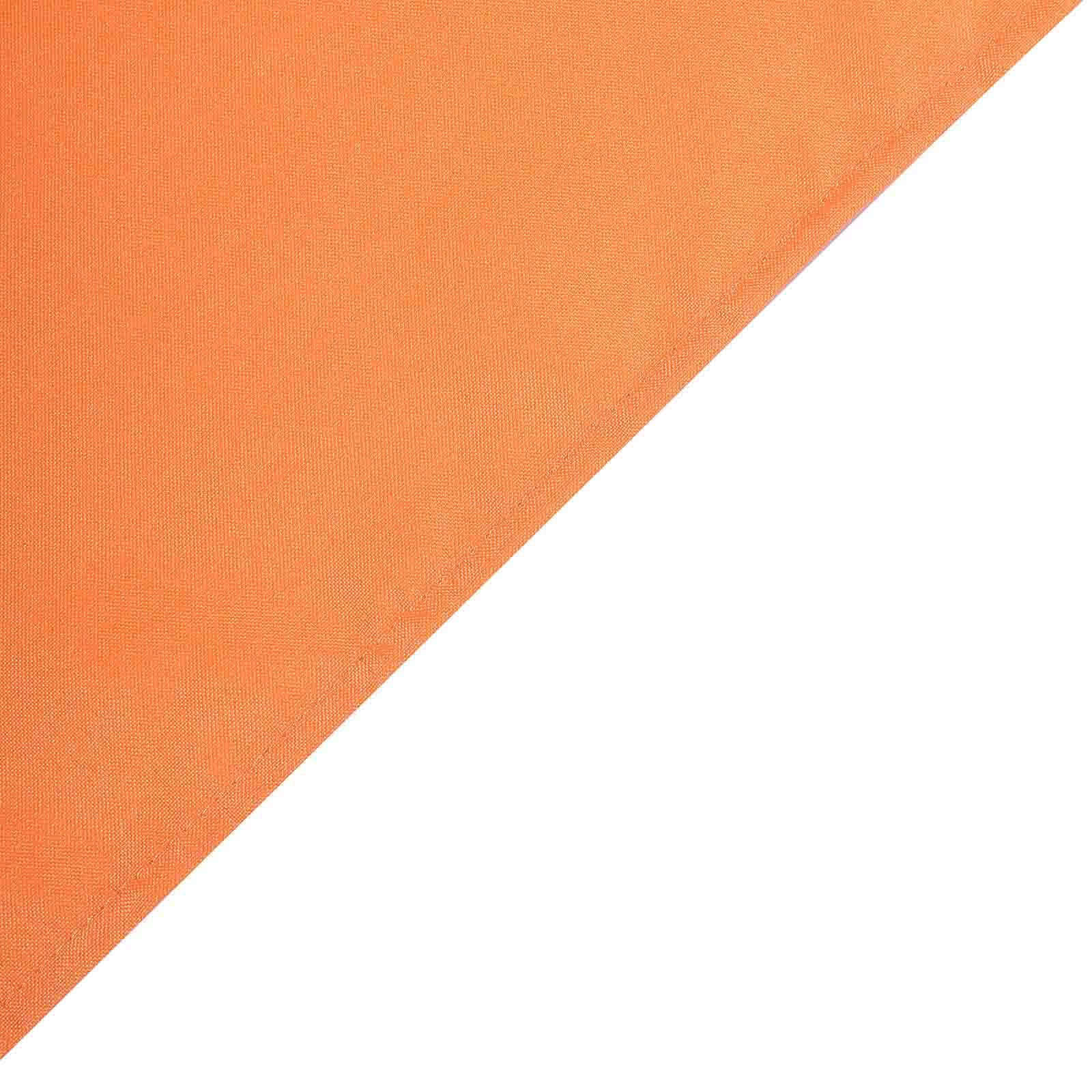 Polyester Square 90"x90" Tablecloth Orange - Wrinkle-Resistant & Durable Table Cover