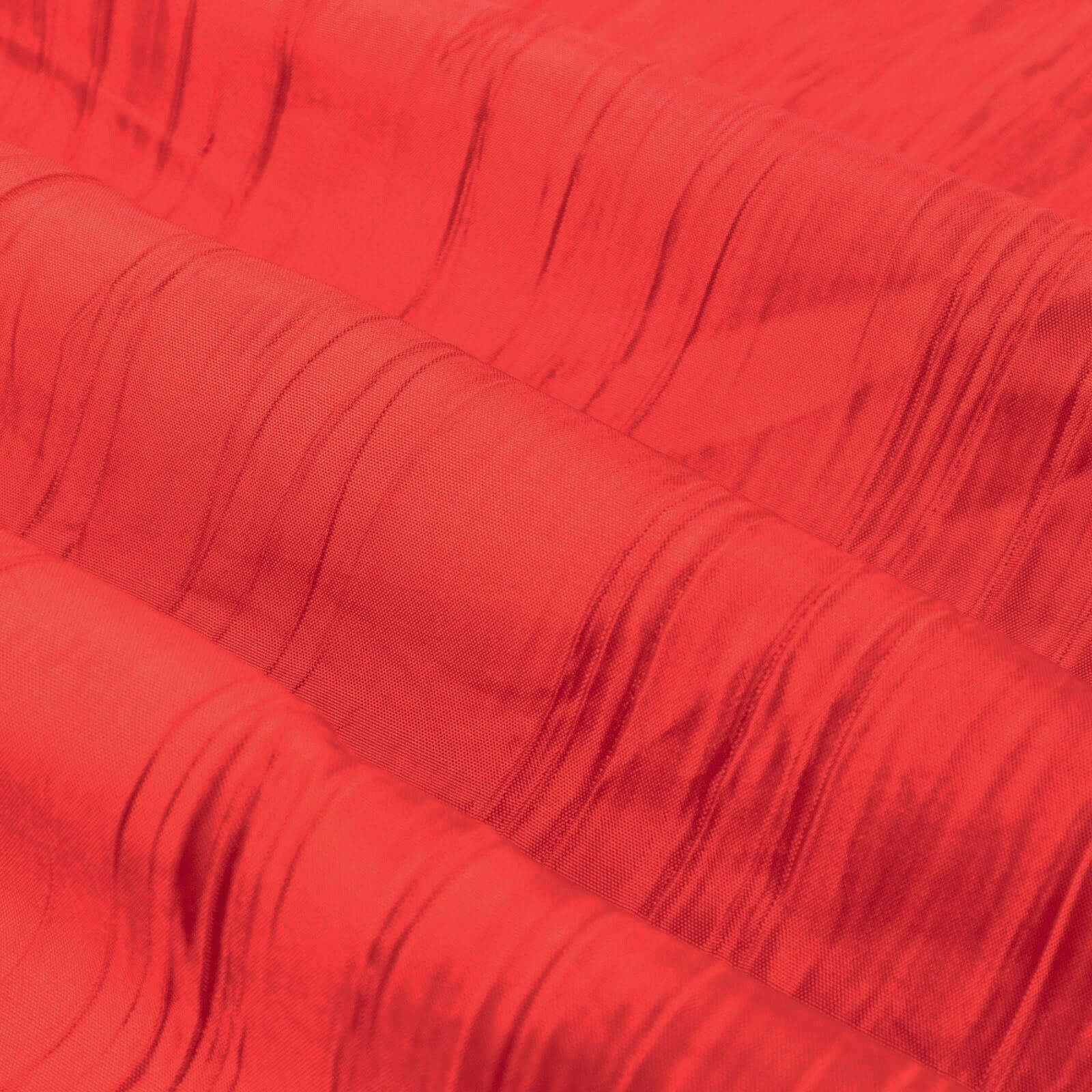 54"x10 Yards Red Accordion Crinkle Taffeta Fabric Bolt