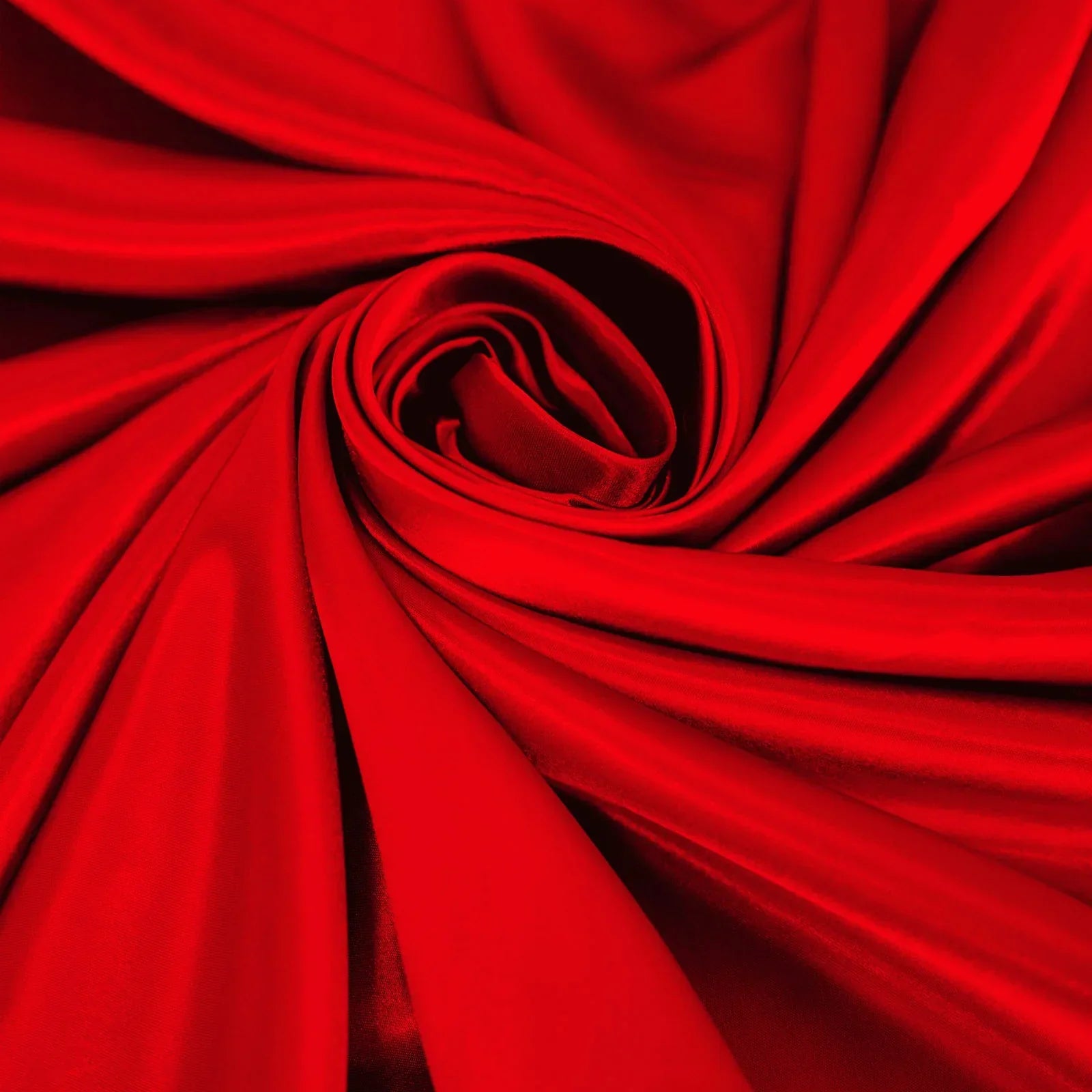 Satin Rectangular 90"x156" Tablecloth Red - Seamless Table Cover