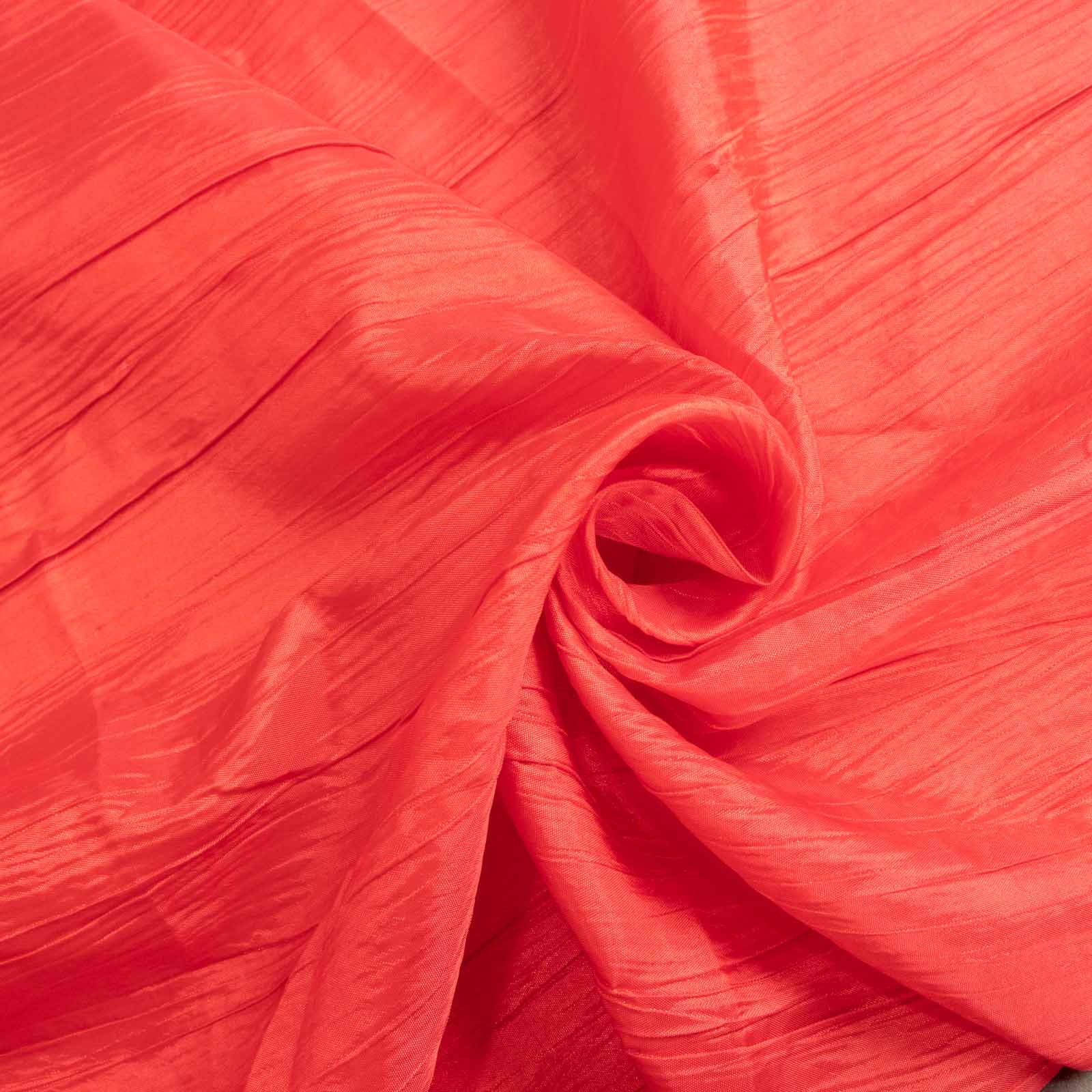 Taffeta 60"x102" Rectangle Tablecloth Red - Accordion Crinkle Table Cover