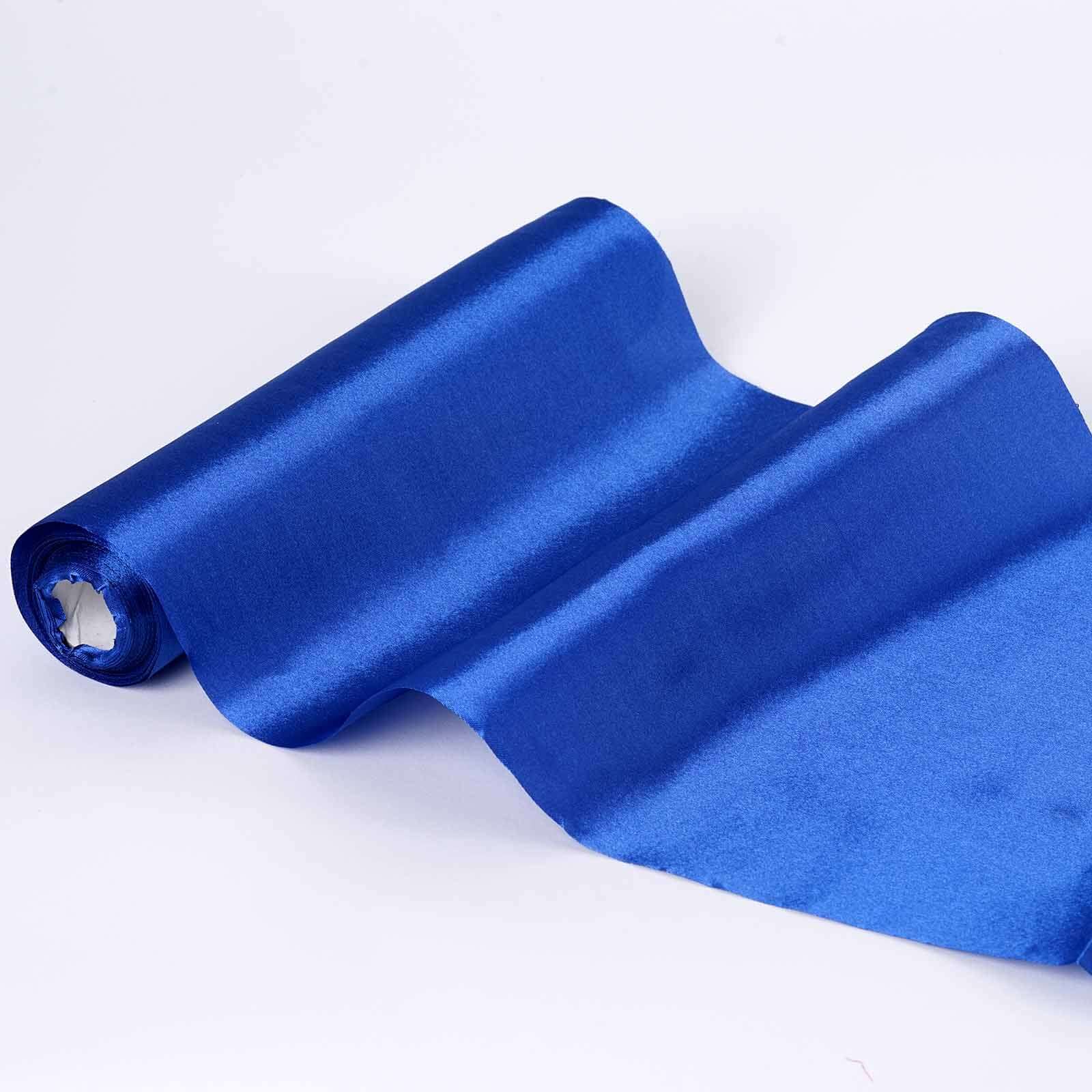 12"x10 Yards Royal Blue Satin Fabric Bolt, DIY Craft Wholesale Fabric