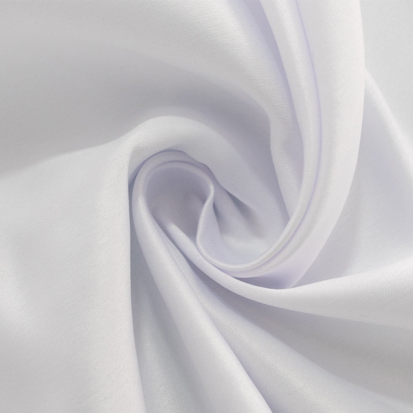 Lamour Satin 120" Round Tablecloth White - Seamless Table Cover with Soft Tempered Sheen for Upscale Gatherings