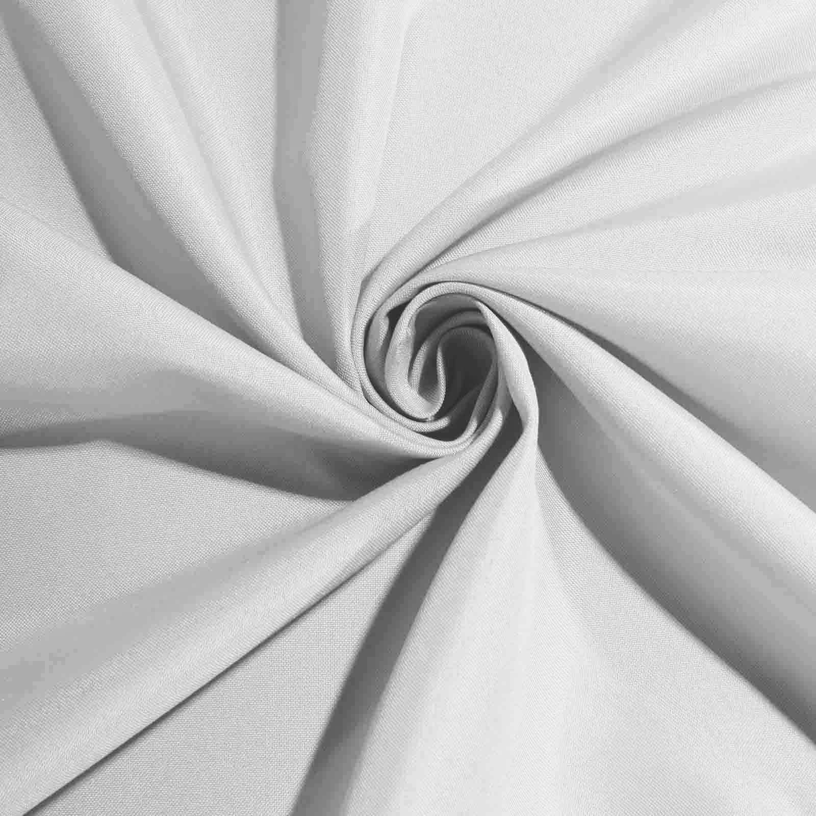 5 Pack Polyester 20"x20" Napkins Silver - Wrinkle Resistant & Easy Care Cloth Napkins