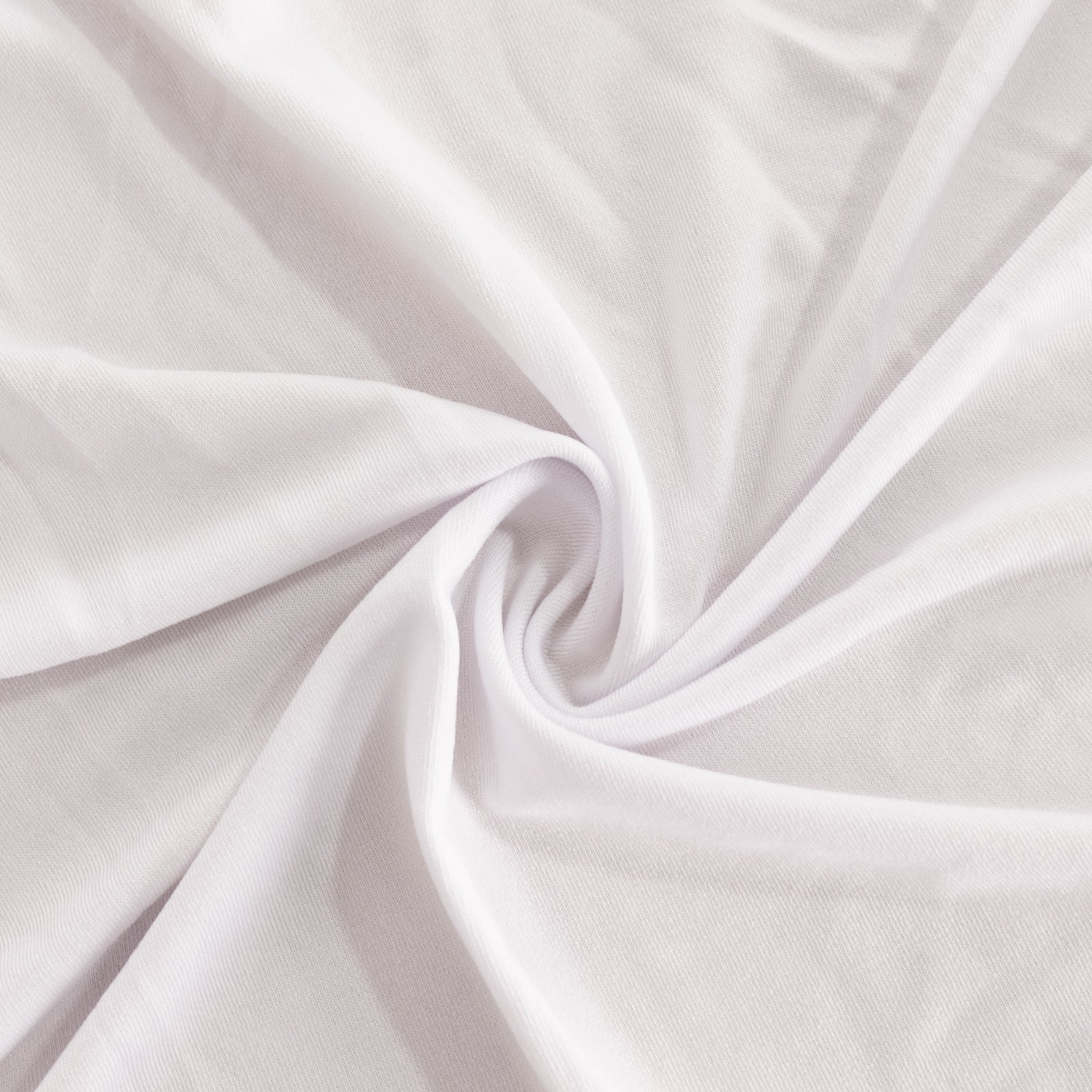 Spandex 33"-36" Round Cocktail Table Cover White - Easy to Maintain Stretch Fitted Highboy Tablecloth for Events