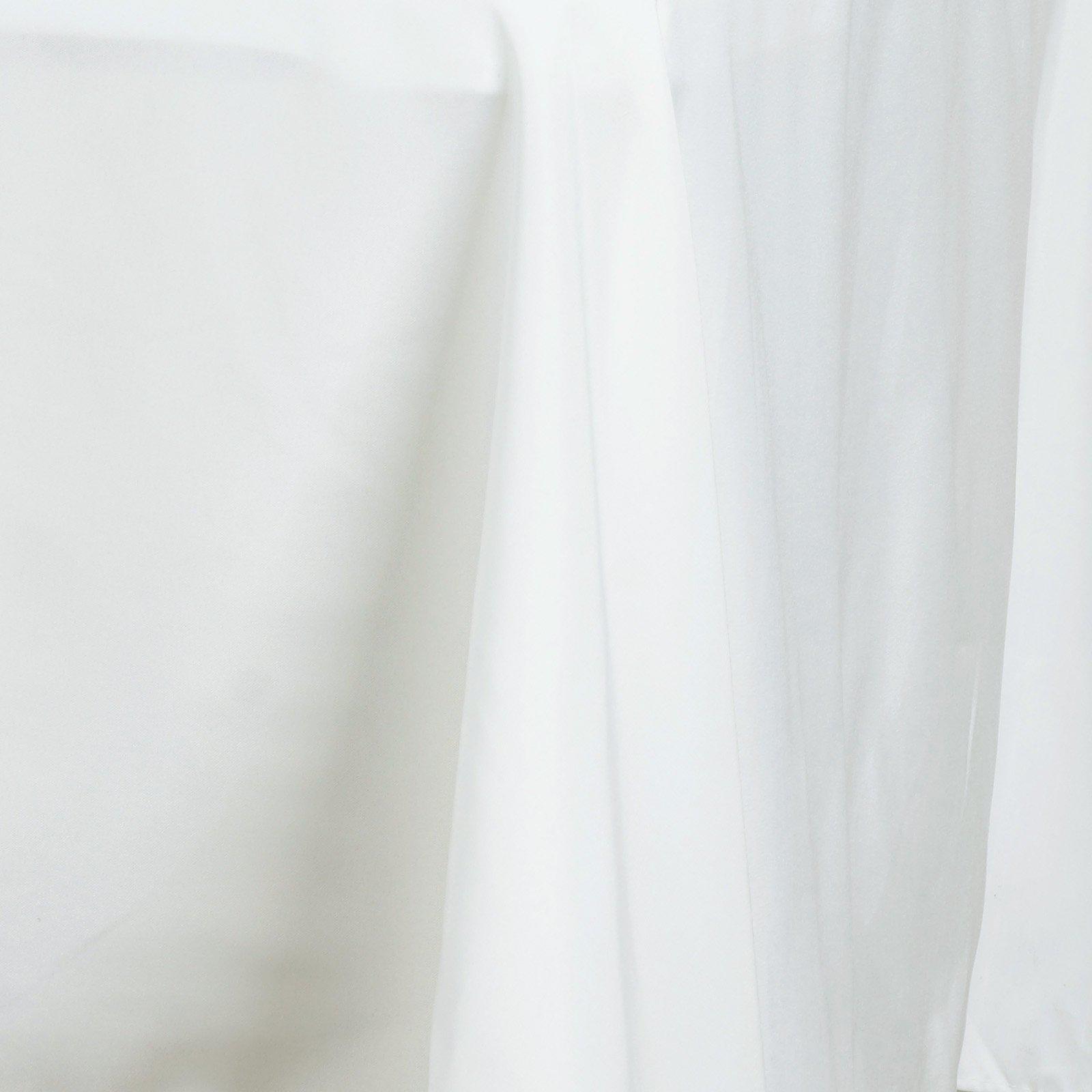 Premium Polyester 72"x120" Rectangle Tablecloth White - 220GSM Stain-Resistant Table Cover for Weddings & Event Decor