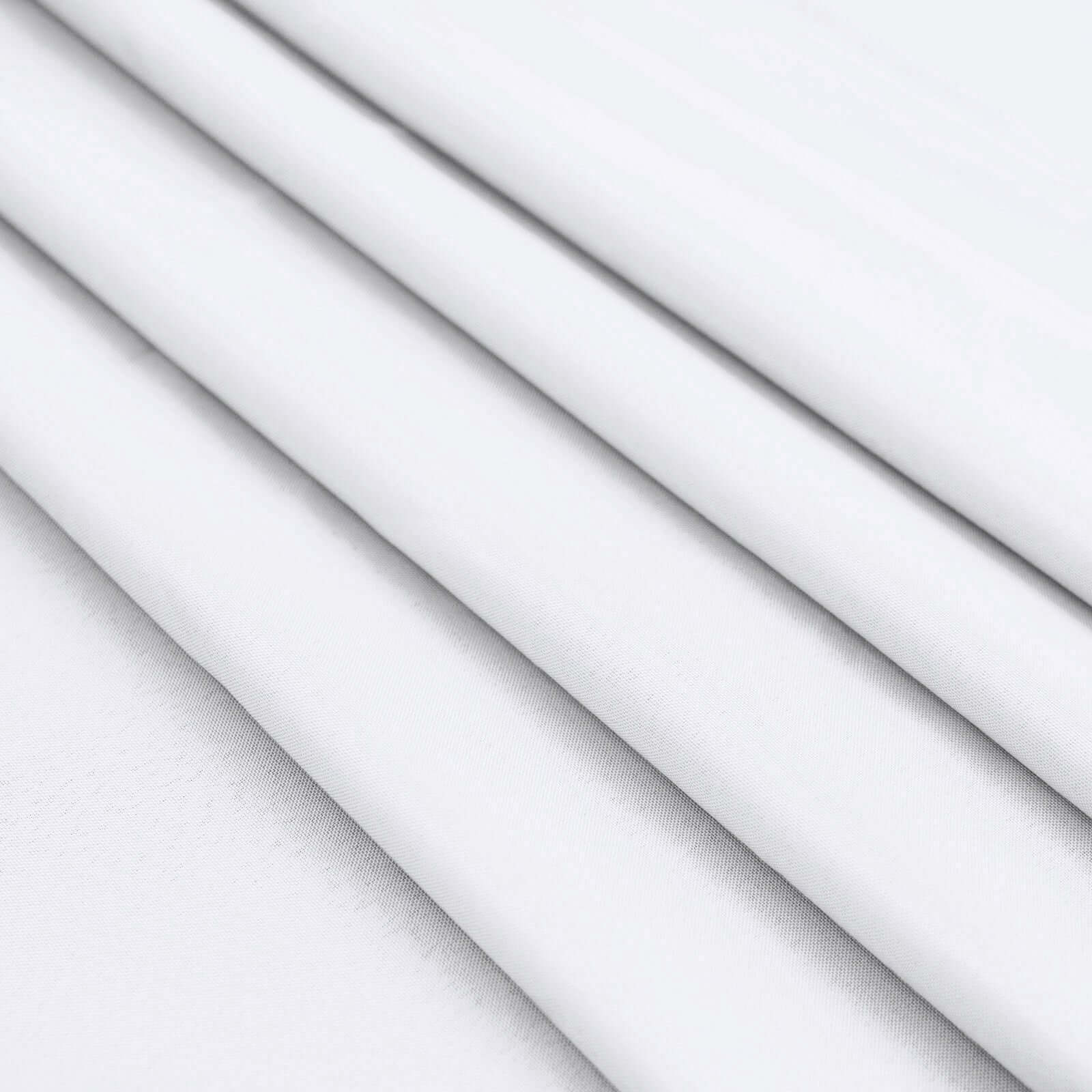 Polyester 120" Round Tablecloth White - Seamless Wrinkle-Resistant Design for Weddings