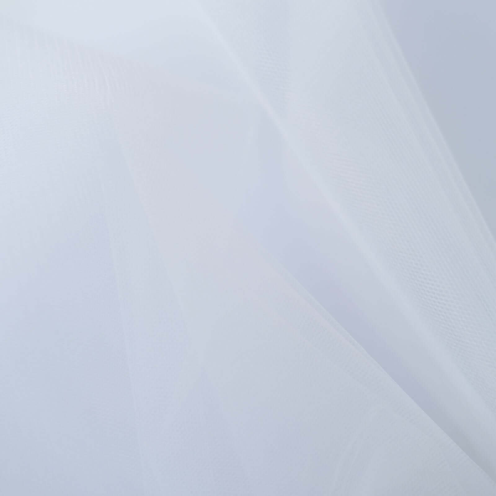108"x50 Yards White Tulle Fabric Bolt, DIY Craft Fabric Roll