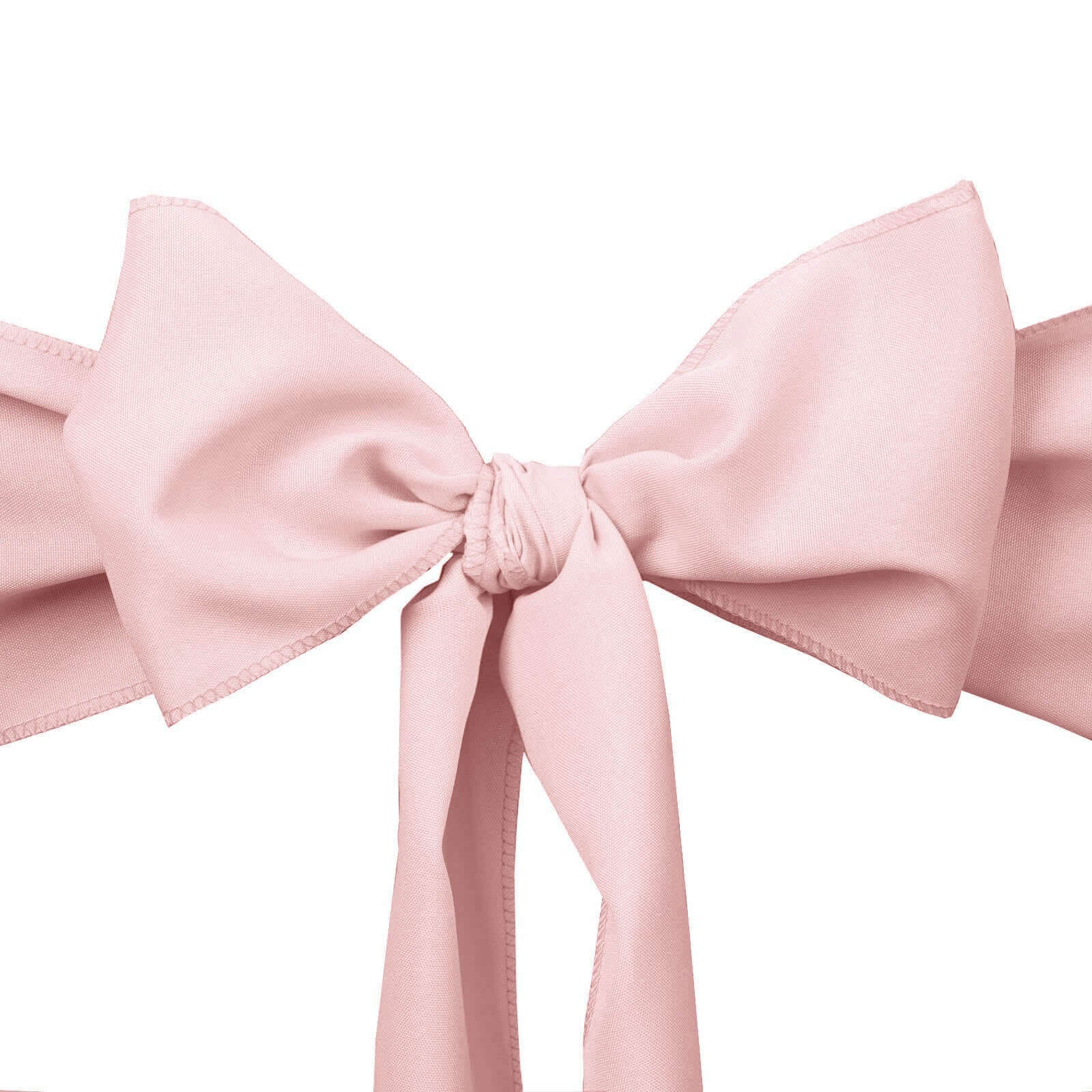 5 Pack Polyester Chair Sashes Blush 6"x108"