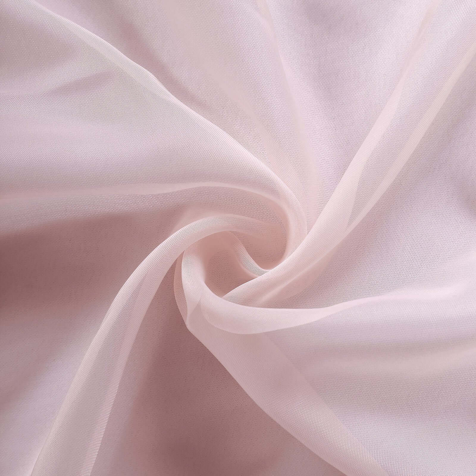 5 Pack Premium Chiffon Chair Sashes Blush - Soft & Lightweight Designer Chair Bows 22"x78"
