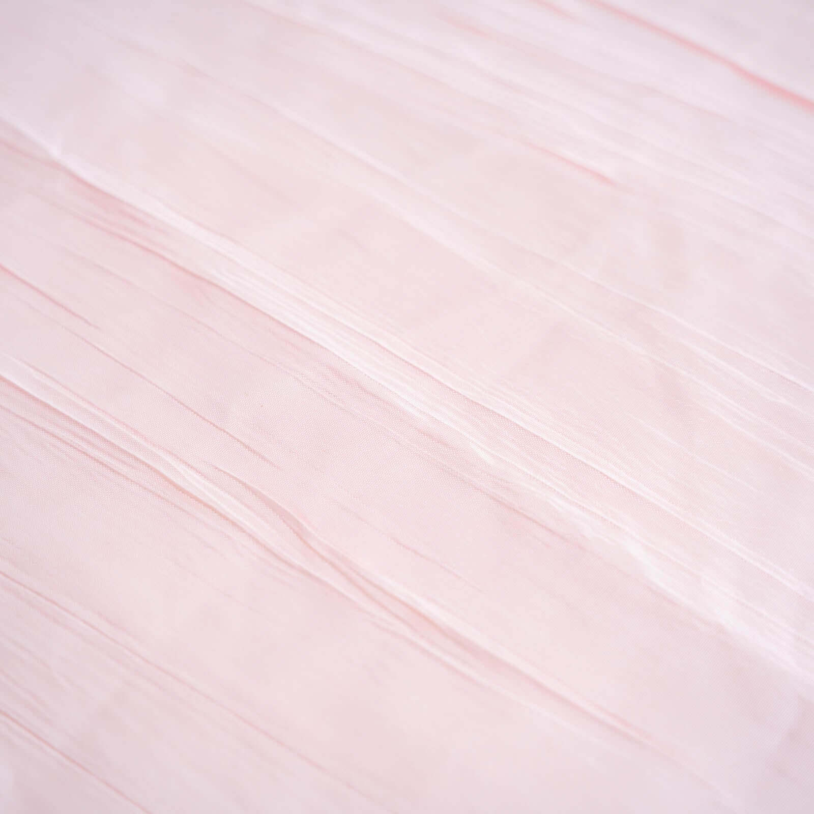 Taffeta 90"x132" Rectangle Tablecloth Blush - Seamless Accordion Crinkle Table Cover