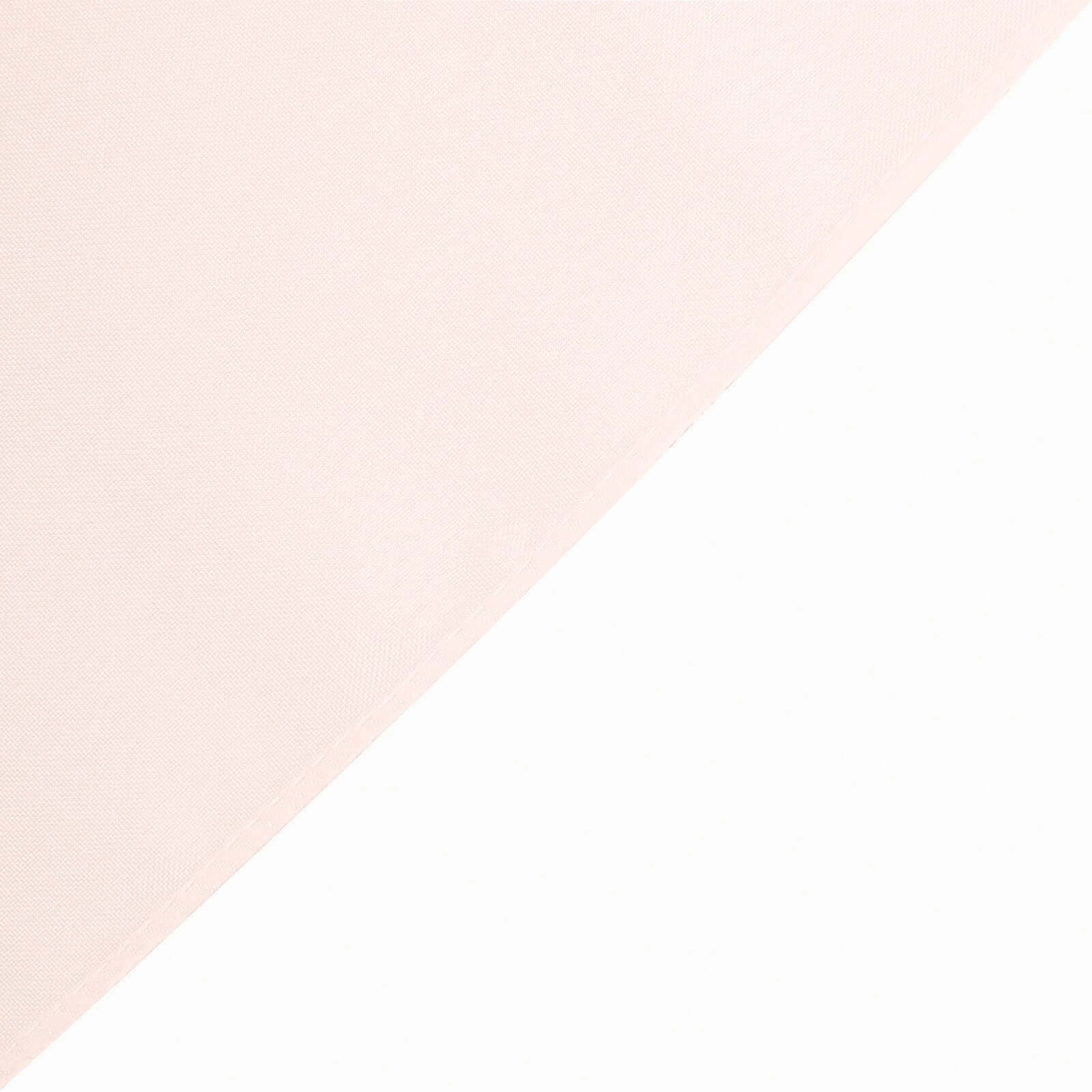 Fitted Polyester 72"x30" Rectangle Tablecloth Blush - Durable Table Cover