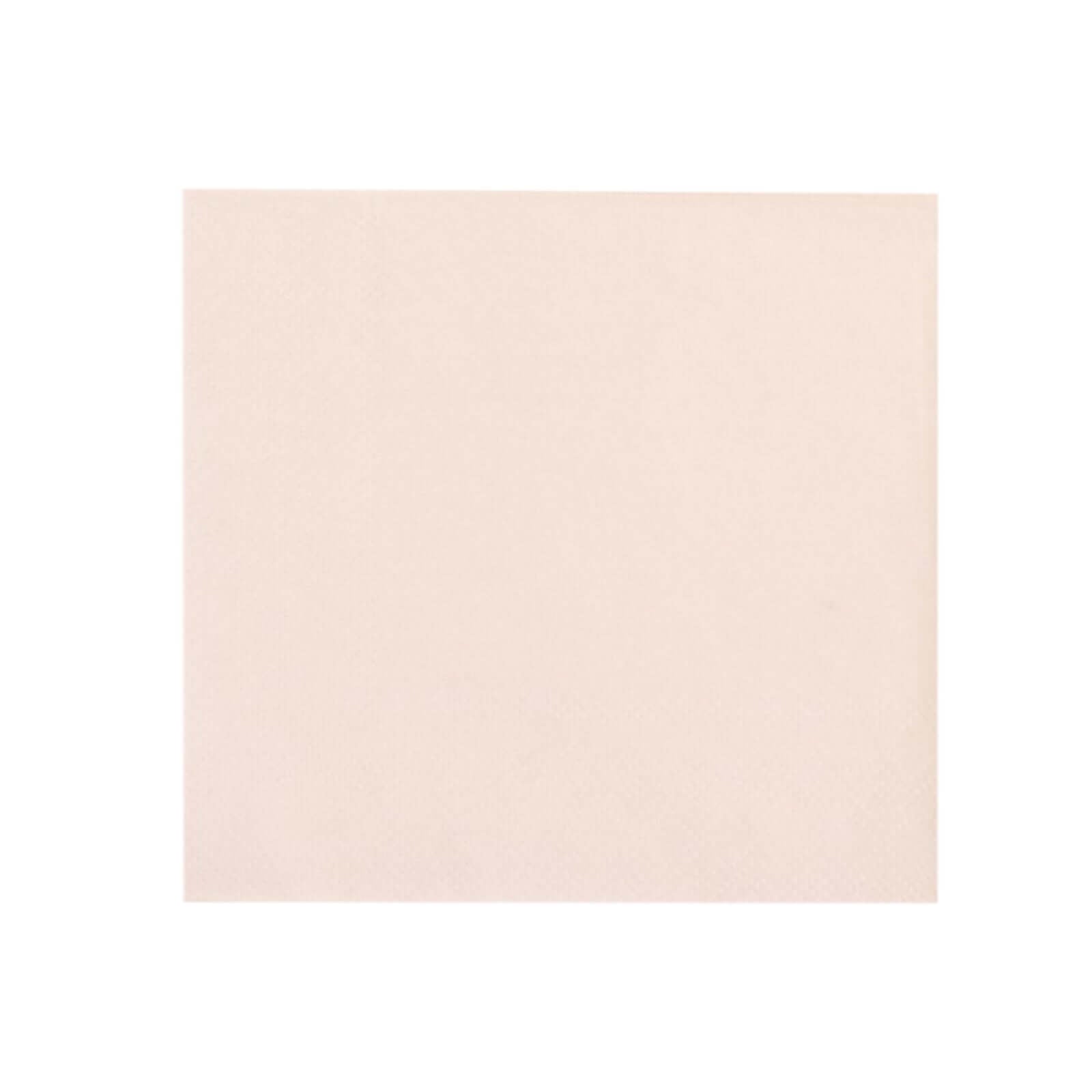 50-Pack Paper Beverage Napkins Blush - 2 Ply Disposable Soft 18GSM Cocktail Napkins 5"x5"