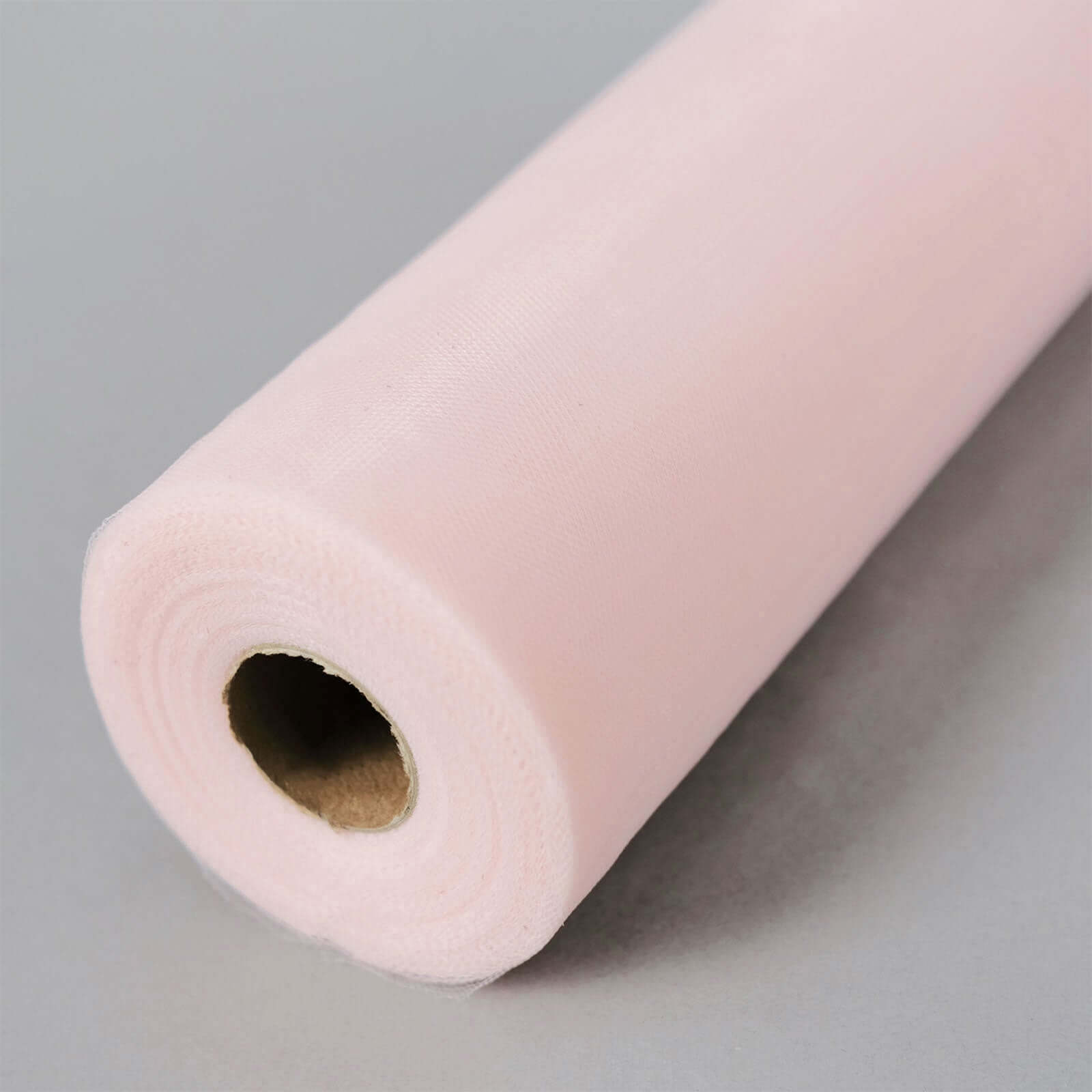 12"x100 Yards Blush Tulle Fabric Bolt, Sheer Fabric Spool Roll For Crafts