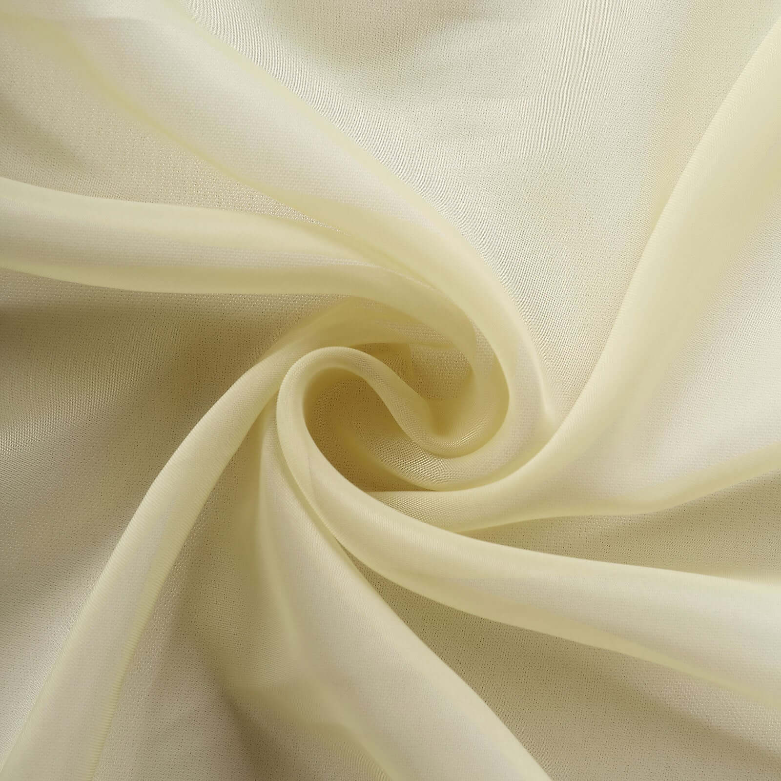 5 Pack Premium Chiffon Chair Sashes Champagne - Soft & Lightweight Designer Chair Bows 22"x78"
