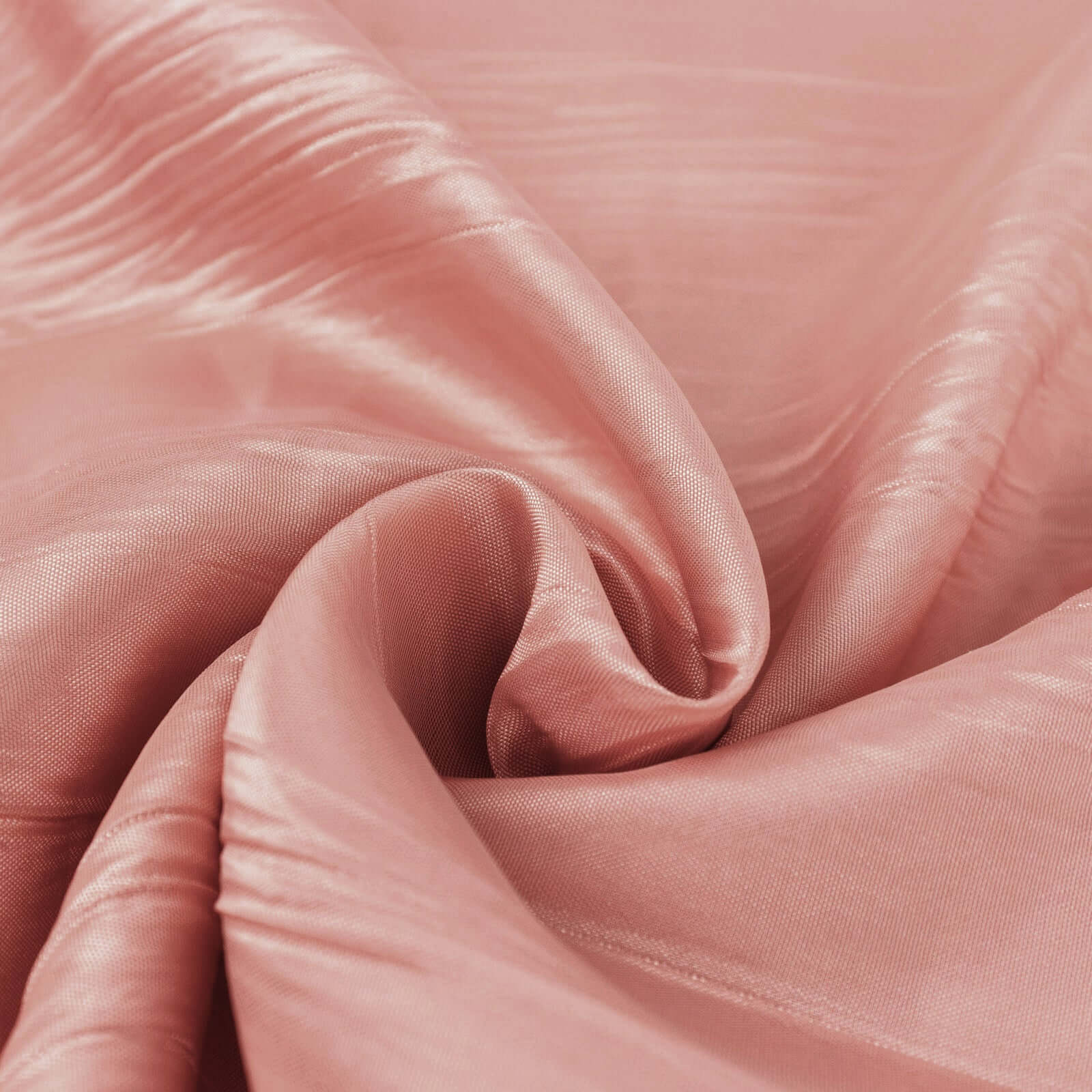 54"x10 Yards Dusty Rose Accordion Crinkle Taffeta Fabric Bolt