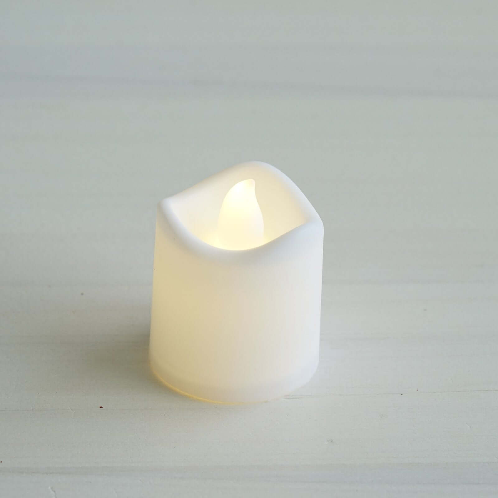 12-Pack LED Tealight Candles Mini Votive White Design - Battery Operated Flameless Lighting