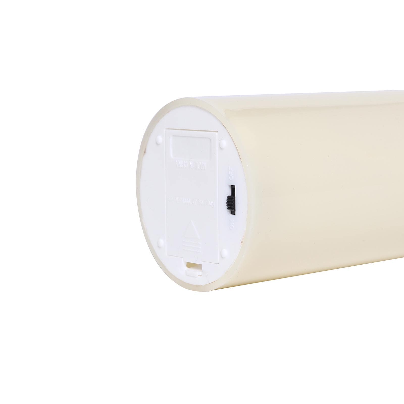 Set of 5 LED Flickering Pillar Candles Color Changing Ivory with Remote - Battery Operated 4", 5", 6"