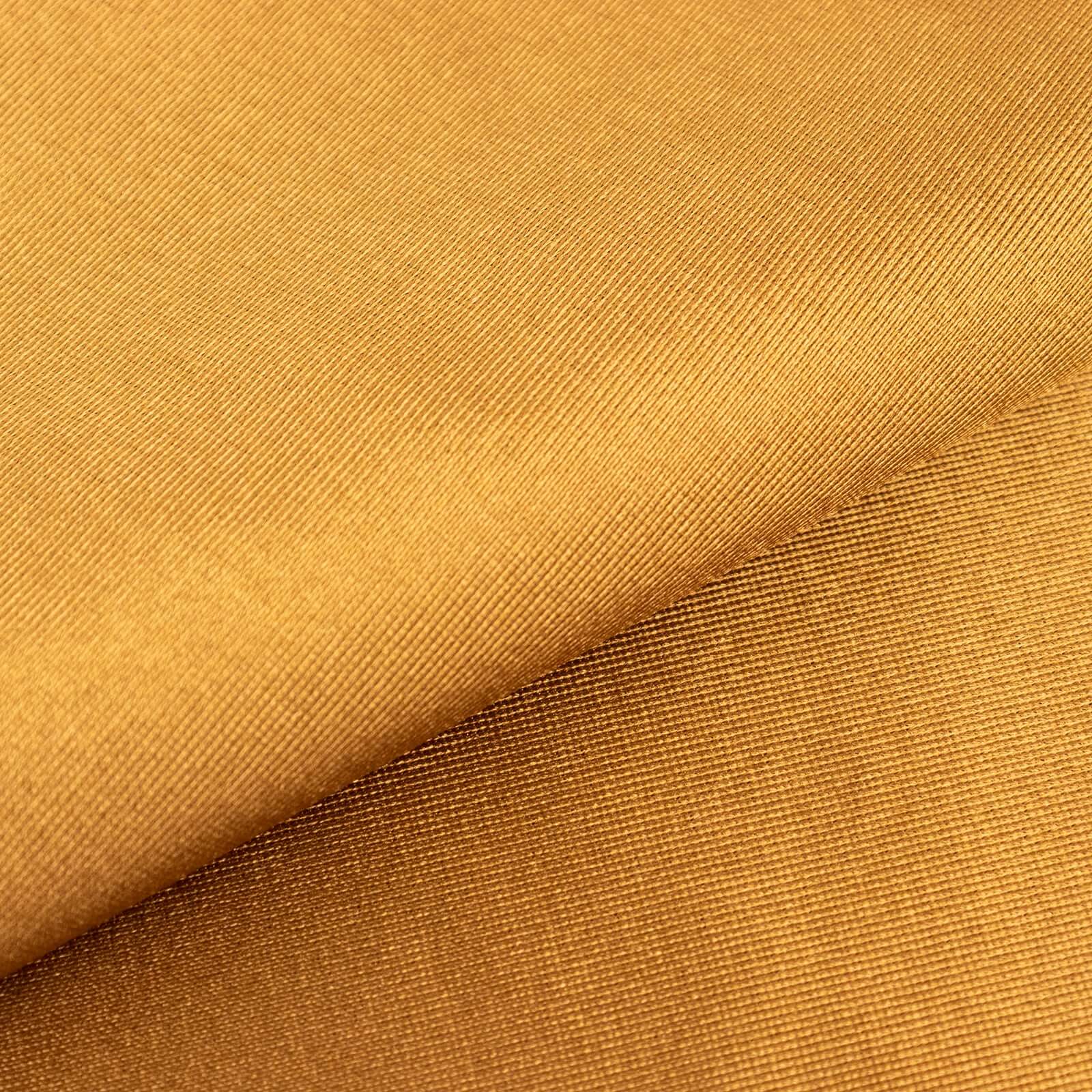 Shimmer Gold Premium Scuba Polyester Fabric Roll, Wrinkle Free DIY Craft Fabric Bolt- 60"x10 Yards