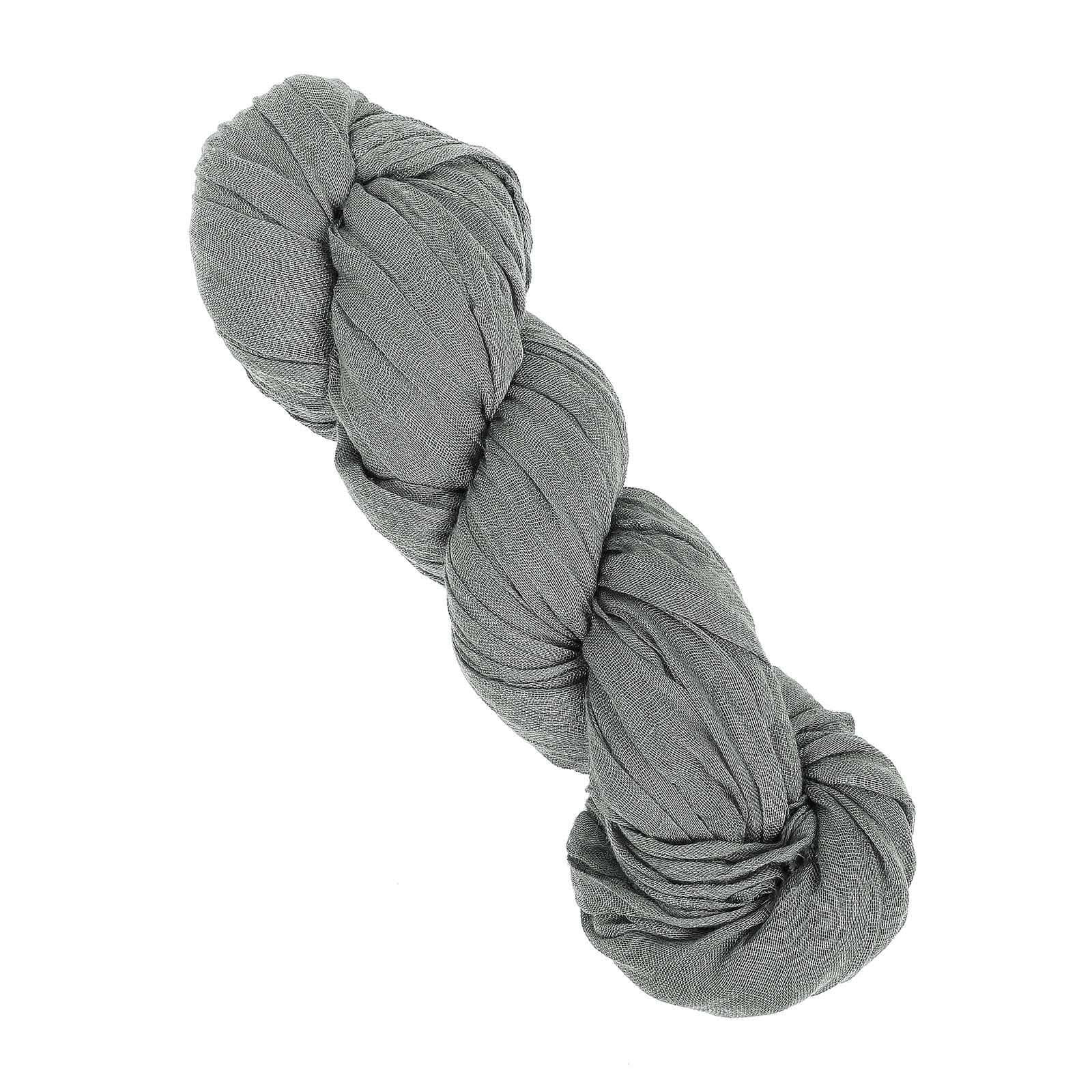 Gauze Cheesecloth 10ft Table Runner Gray - Rustic Boho Style