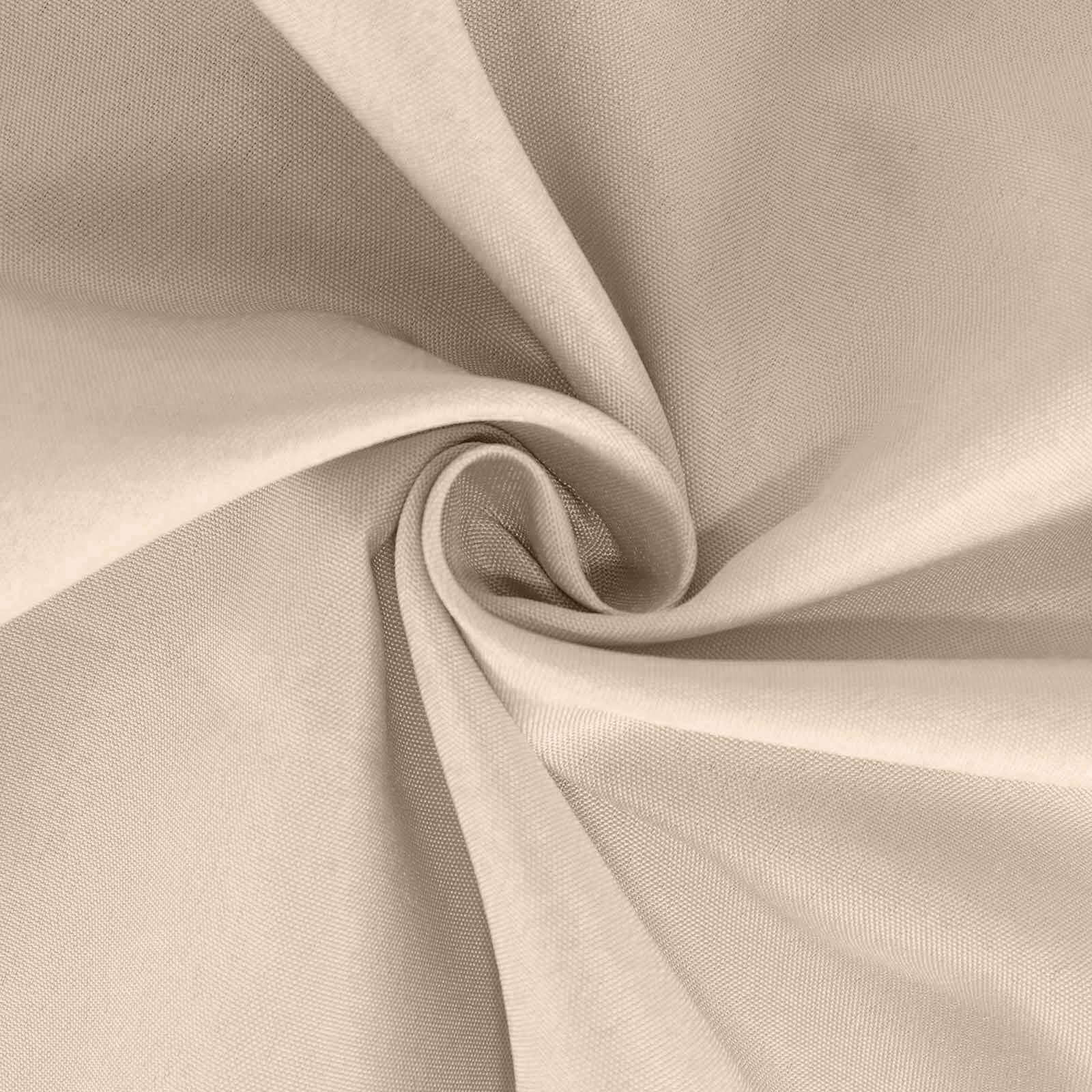 Polyester 132" Round Tablecloth Nude - Seamless Chic Table Cover