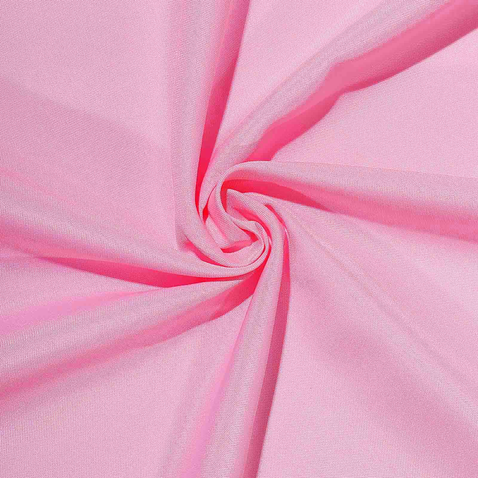 Polyester Square 54"x54" Tablecloth Pink - Wrinkle-Resistant & Durable Table Cover