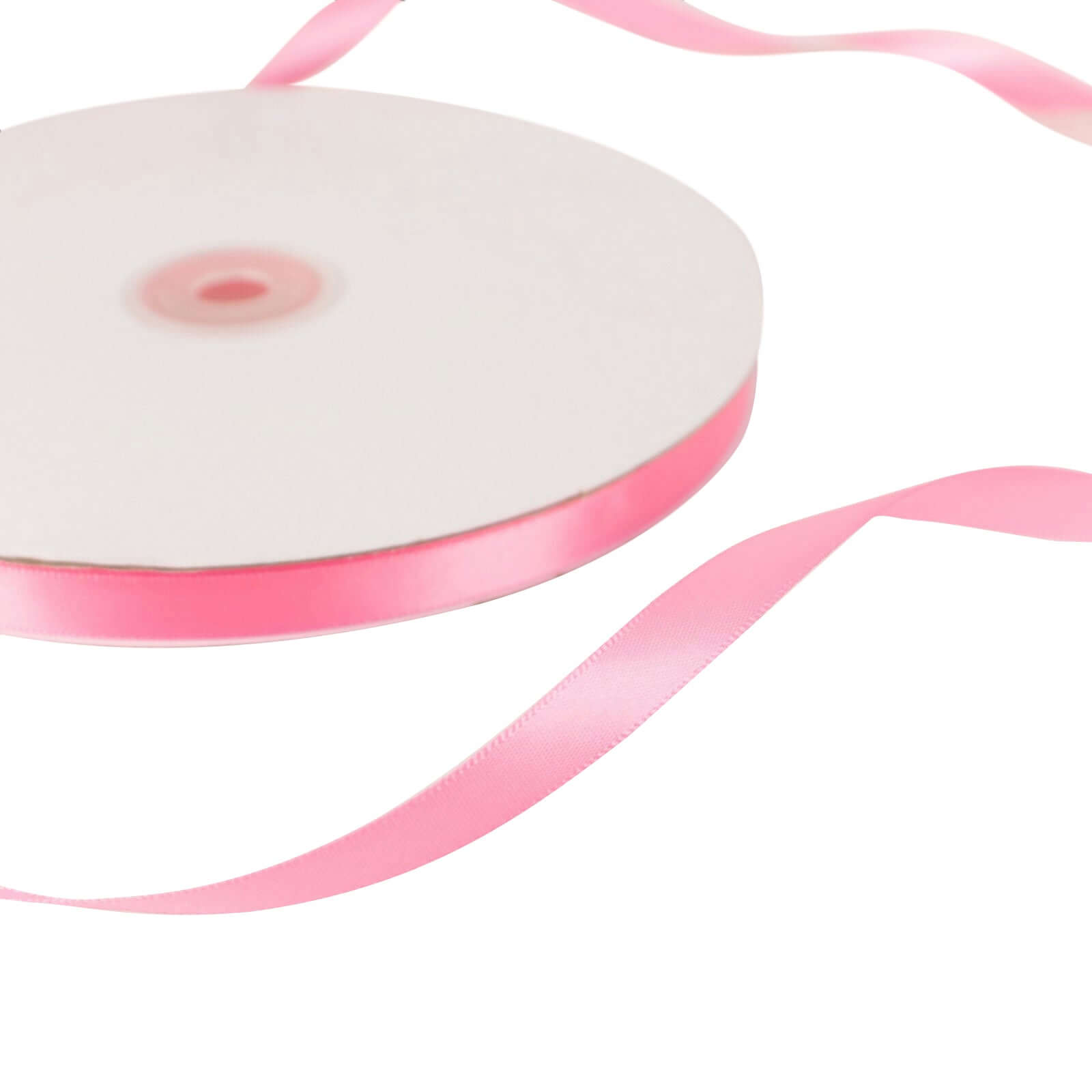 100 Yards 3 8" Pink Single Face Decorative Satin Ribbon