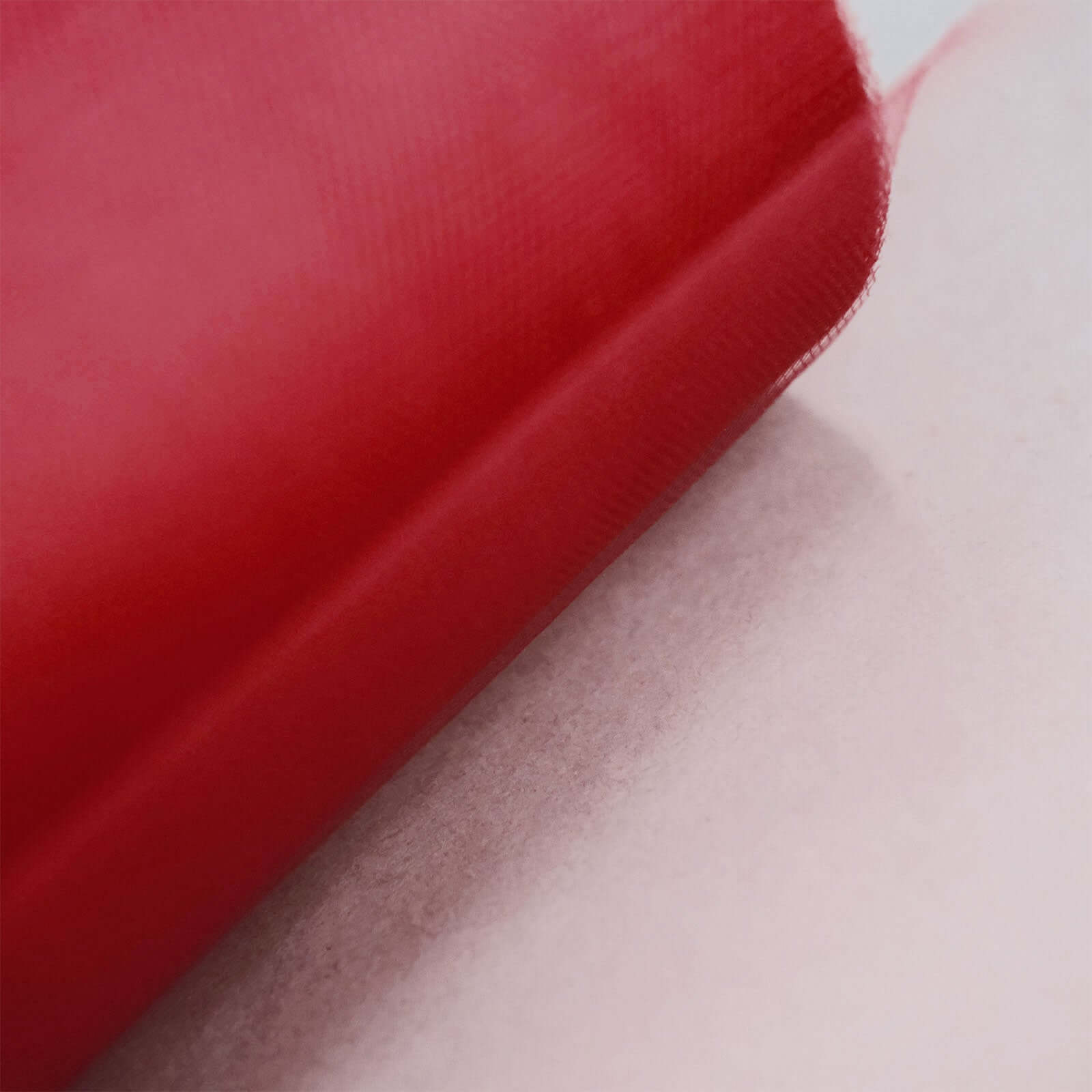 6"x100 Yards Red Tulle Fabric Bolt, Sheer Fabric Spool Roll For Crafts