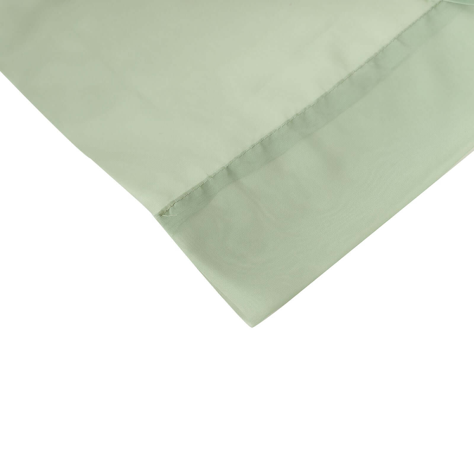 2 Pack Sage Green Sheer Chiffon Event Curtain Drapes, Durable Flame Resistant Premium Organza Backdrop Event Panels With Rod Pockets - 10ftx10ft