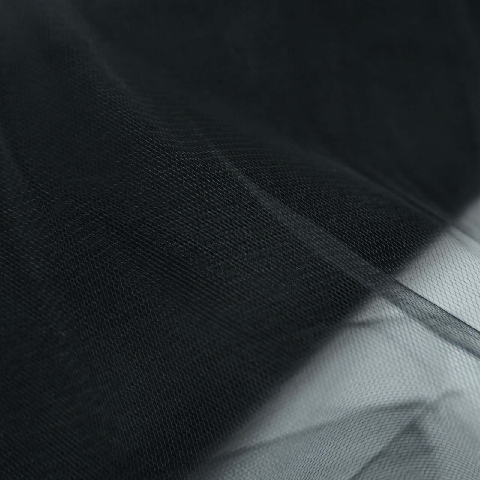54"x40 Yards Black Tulle Fabric Bolt, DIY Crafts Sheer Fabric Roll