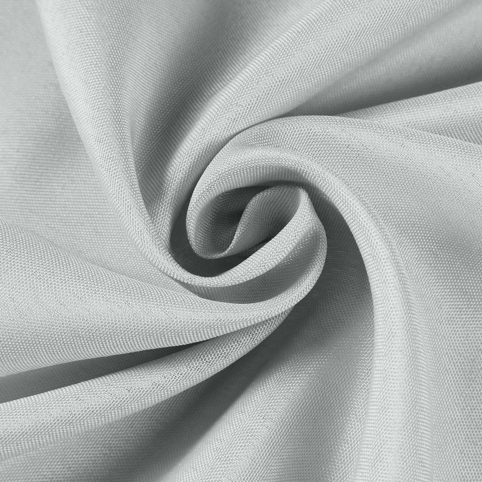 5 Pack Polyester Chair Sashes Silver 6"x108"