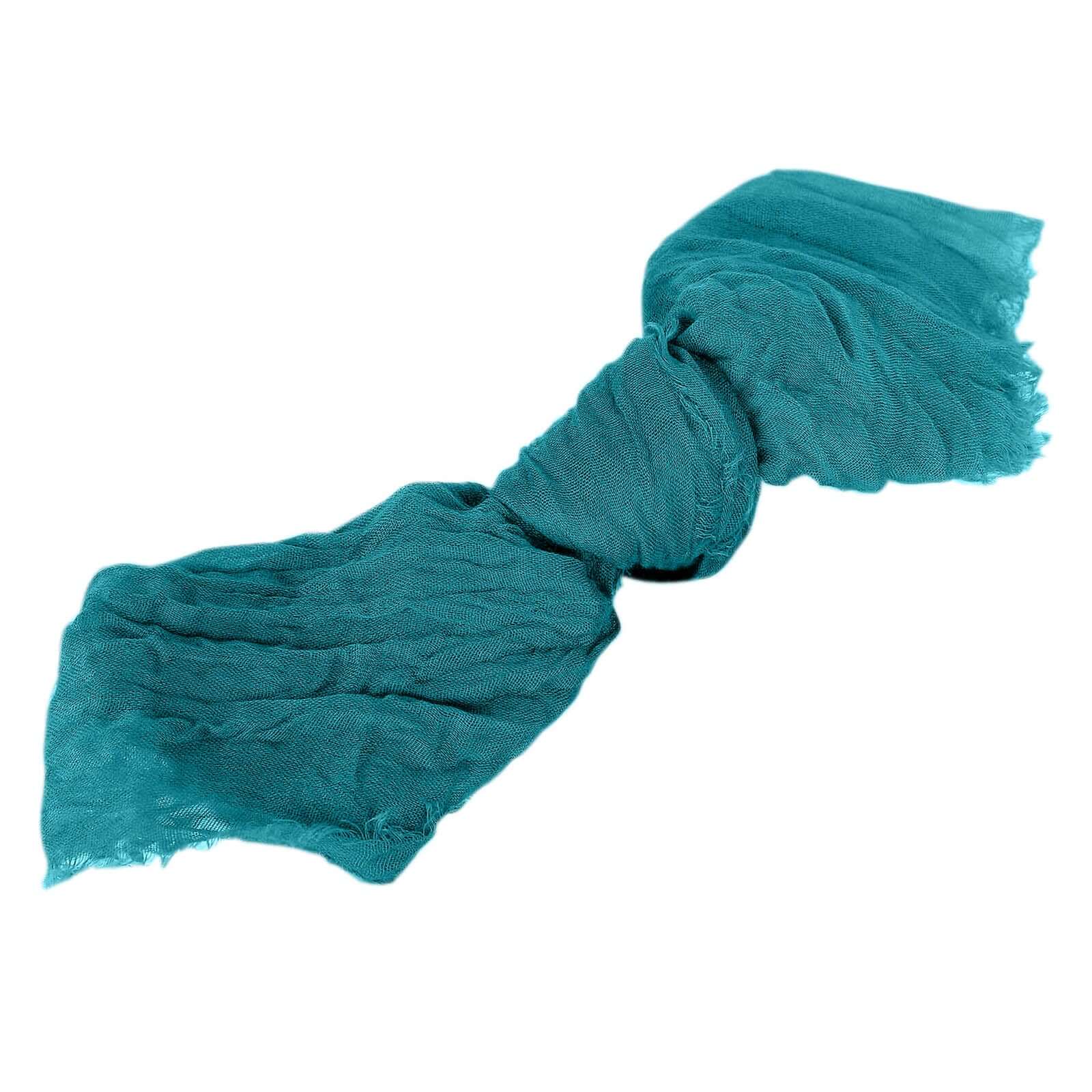 5 Pack Gauze Cheesecloth 24"x19" Napkins Peacock Teal Reusable Dinner Napkins