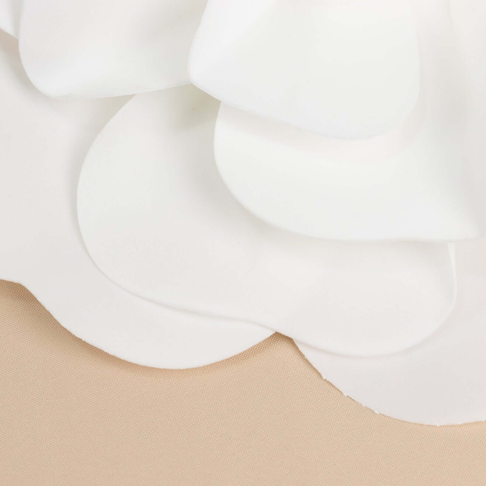4 Pack 16" Large White Real Touch Artificial Foam DIY Craft Roses
