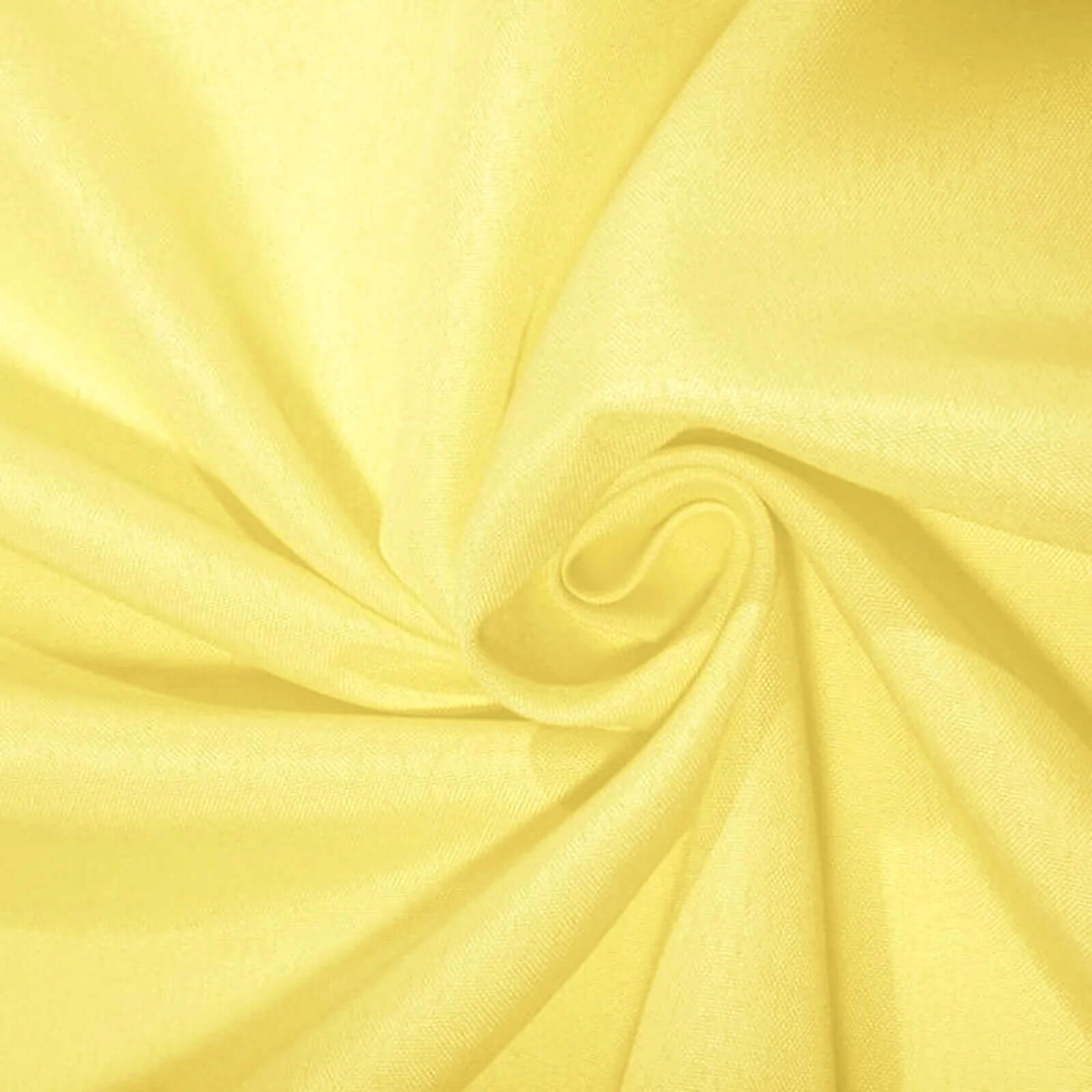 Polyester Square 90"x90" Tablecloth Yellow - Wrinkle-Resistant & Durable Table Cover