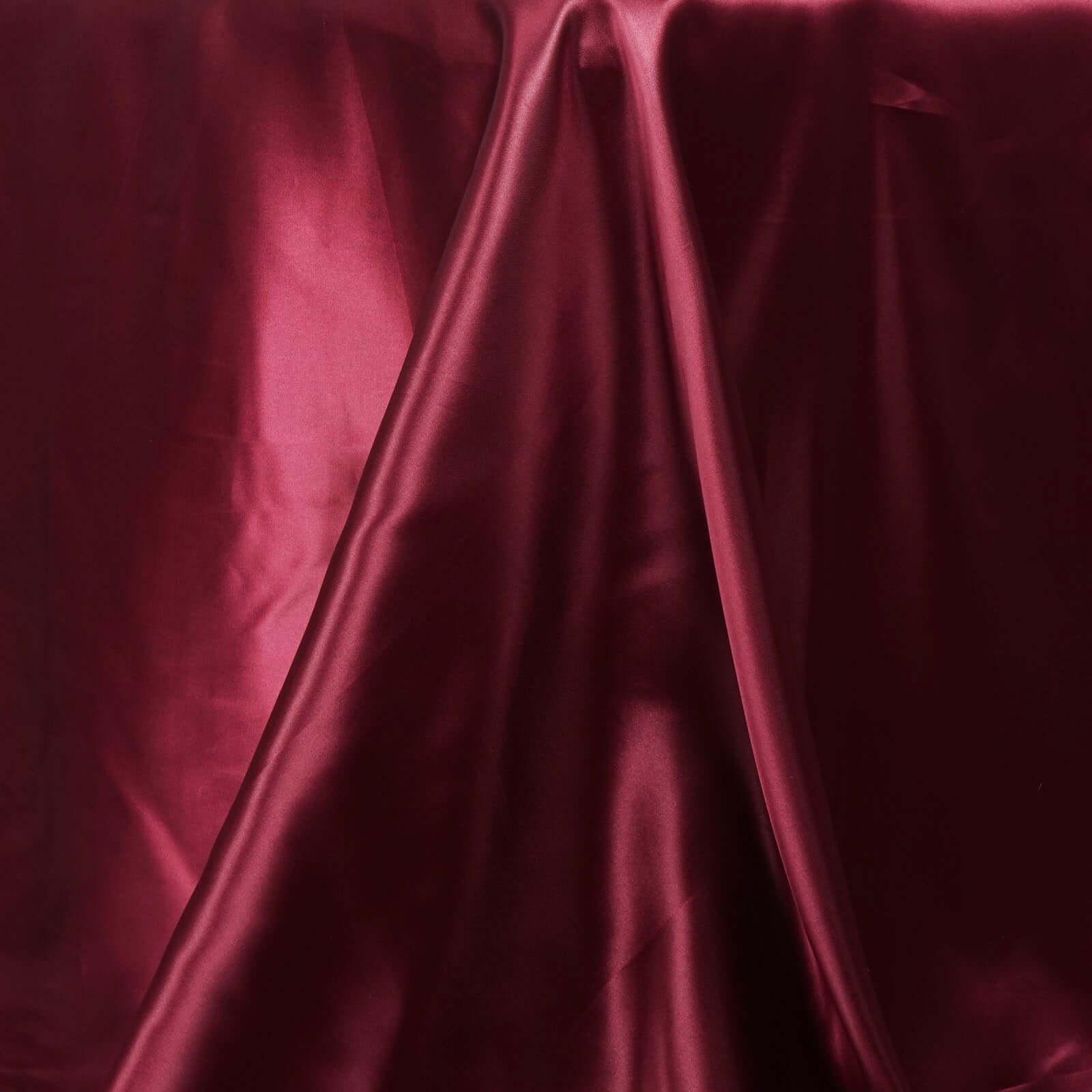 Satin Rectangular 90"x156" Tablecloth Burgundy - Seamless Table Cover