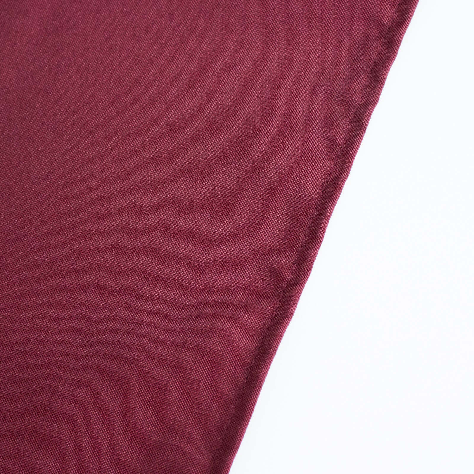 Premium Polyester 54"x54" Table Overlay Square Tablecloth Burgundy - Stain and Wrinkle-Resistant 220GSM Table Topper