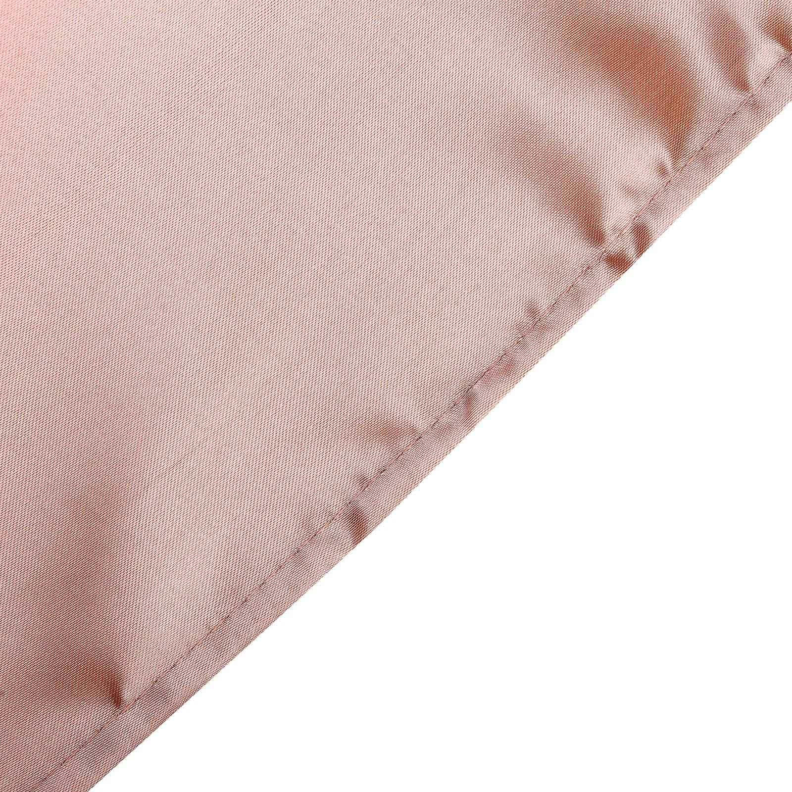 Satin Rectangular 60"x126" Tablecloth Dusty Rose - Smooth and Lustrous Table Cover