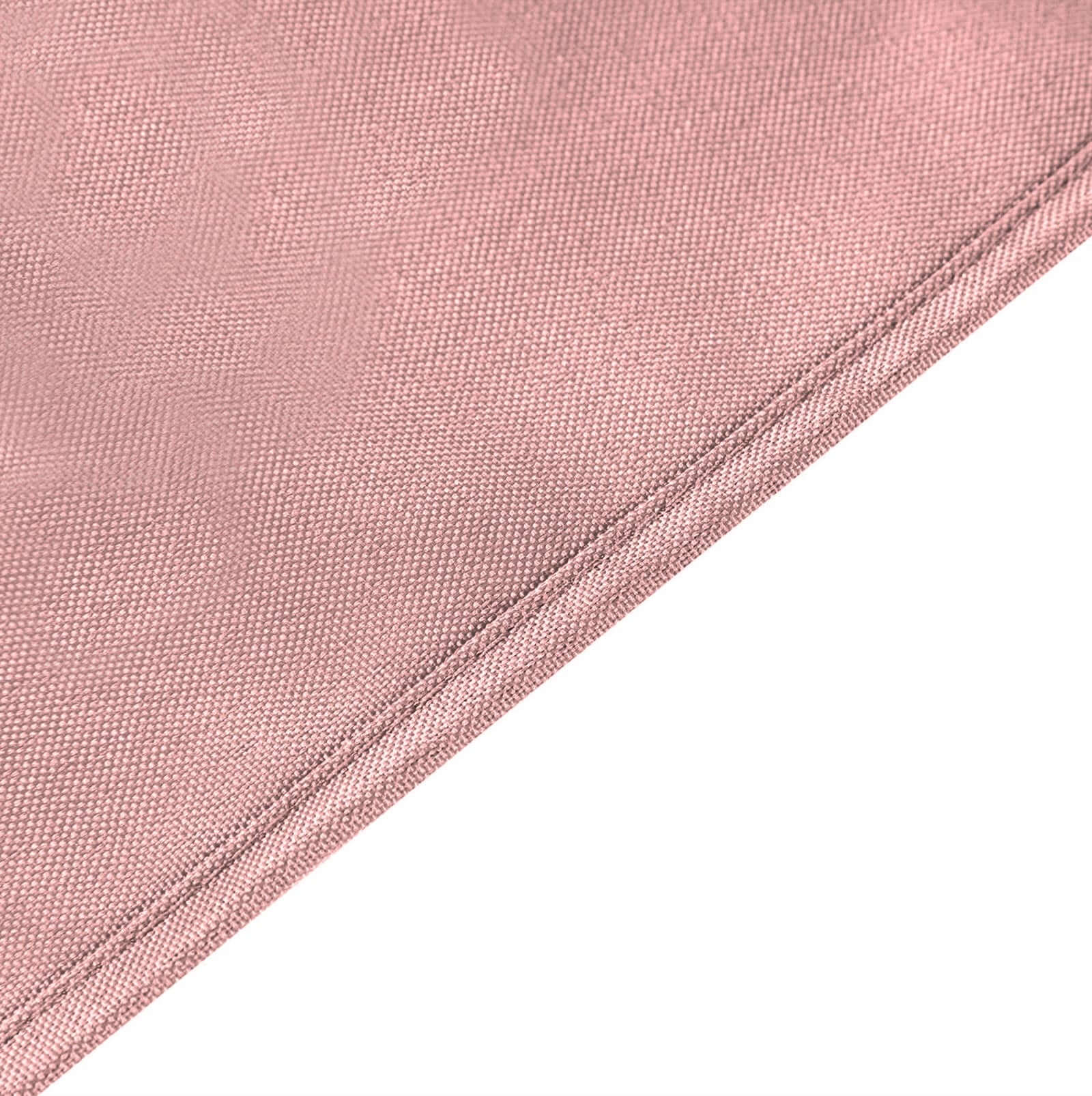 Fitted Polyester 72"x30" Rectangle Tablecloth Dusty Rose - Durable Table Cover