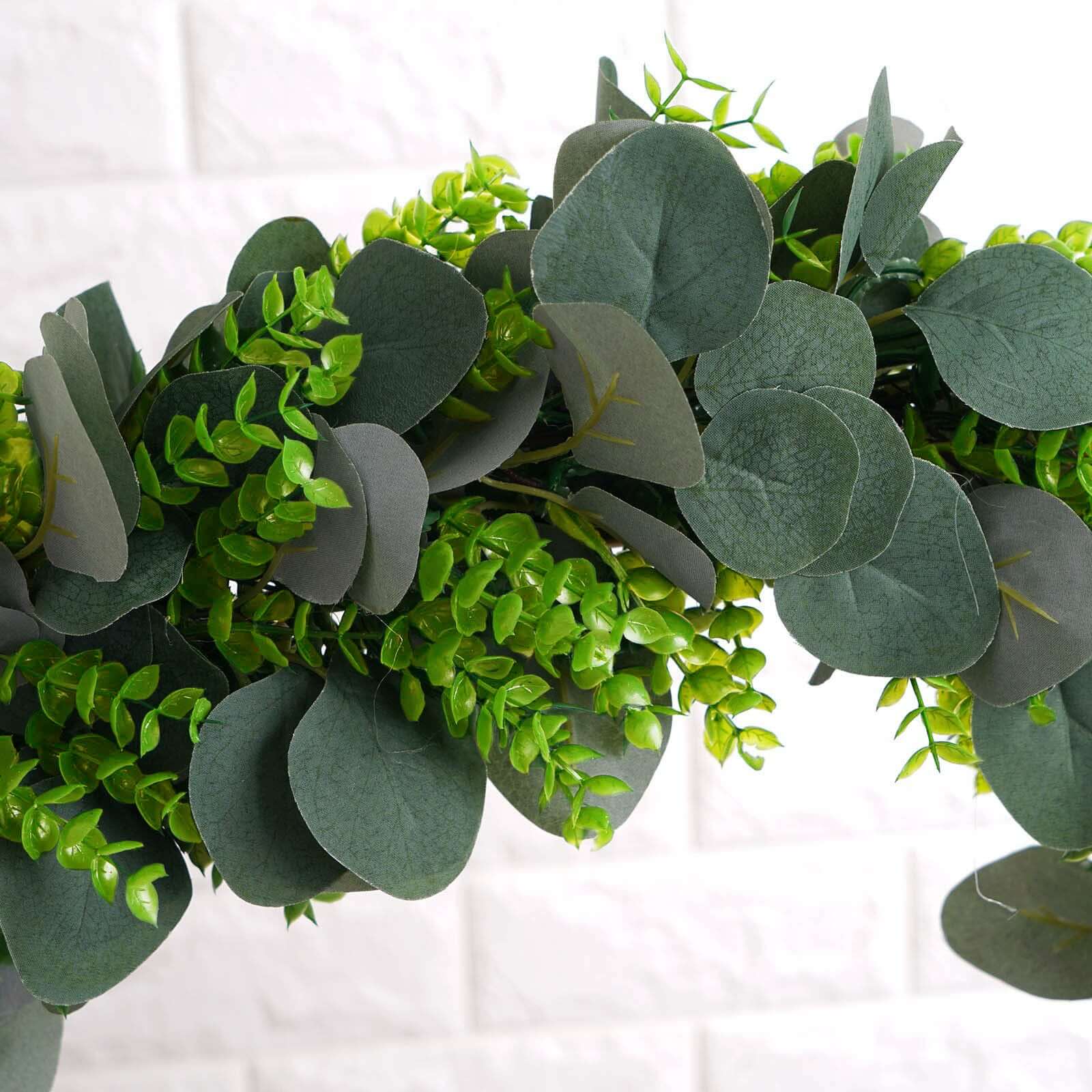 3ft Real Touch Green Artificial Eucalyptus Boxwood Leaf Garland Vine