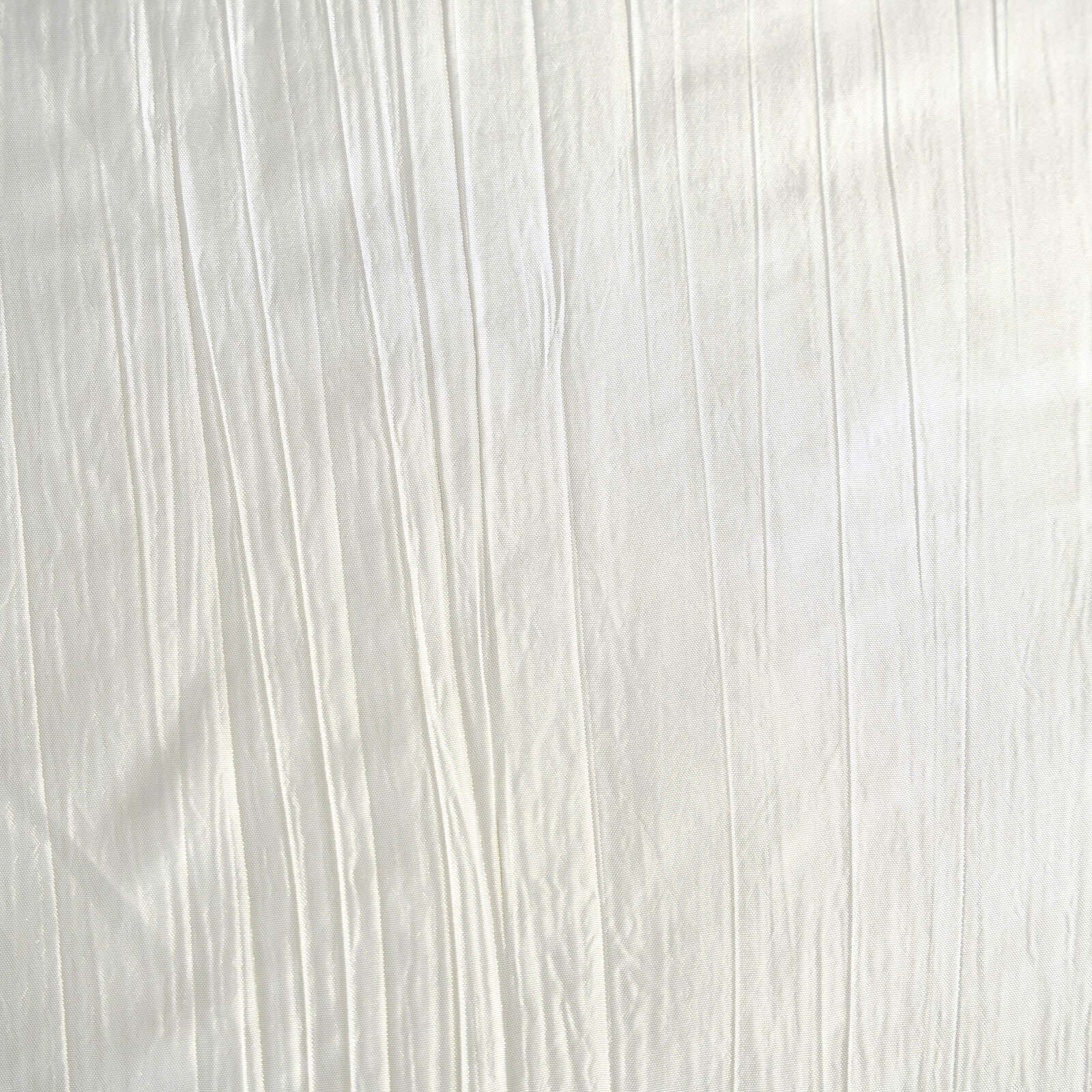 Taffeta 90"x132" Rectangle Tablecloth Ivory - Seamless Accordion Crinkle Table Cover