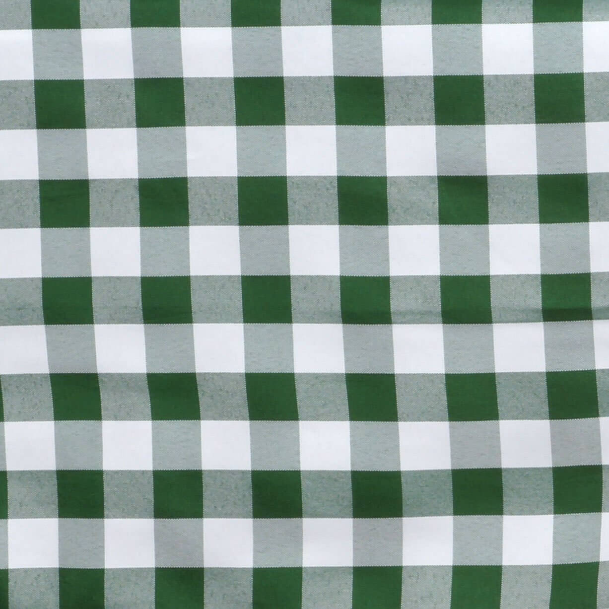 5 Pack Polyester 15"x15" Napkins Green/White Buffalo Plaid Gingham Style Cloth Napkins