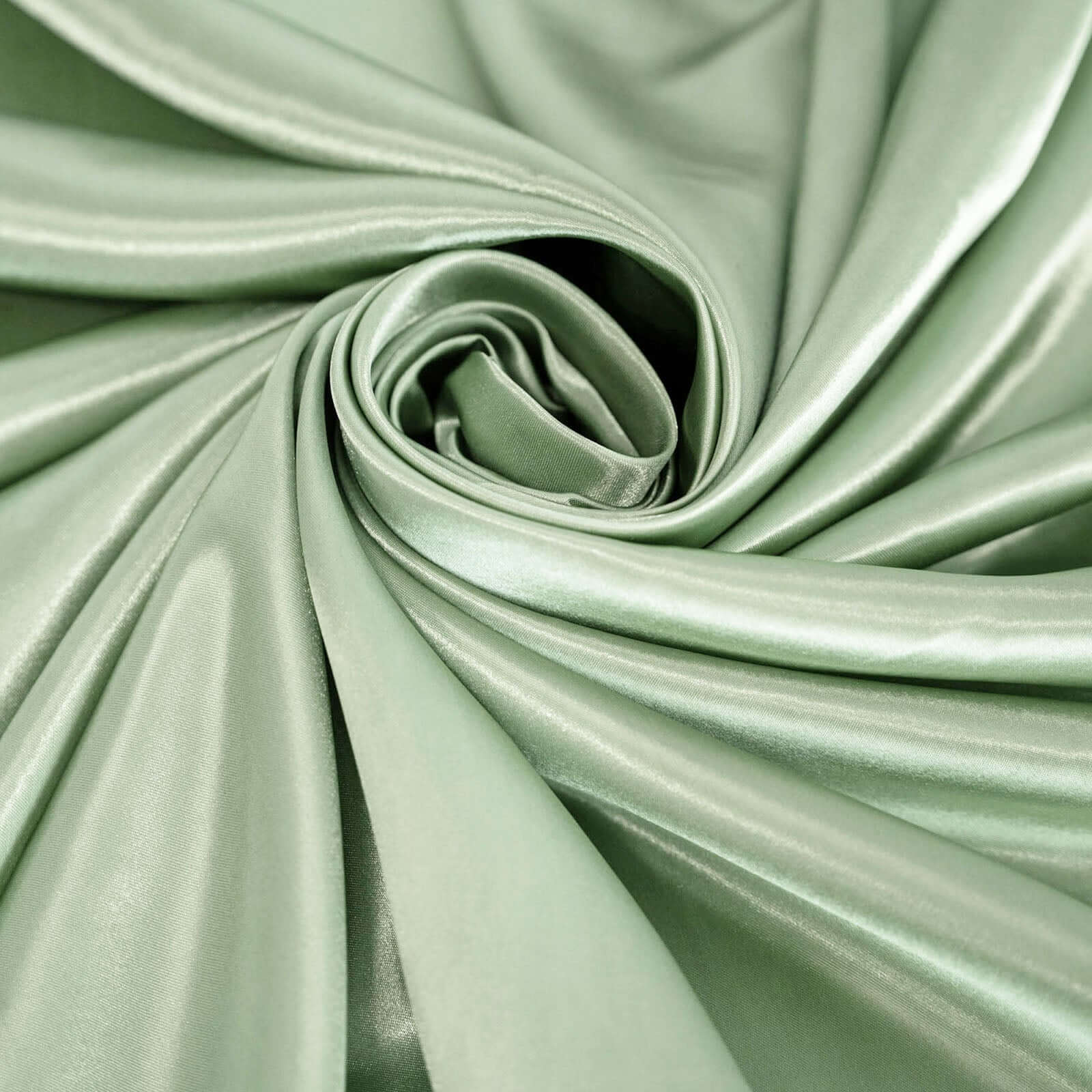 Satin 120" Round Tablecloth Sage Green - Stylish Seamless Table Cover