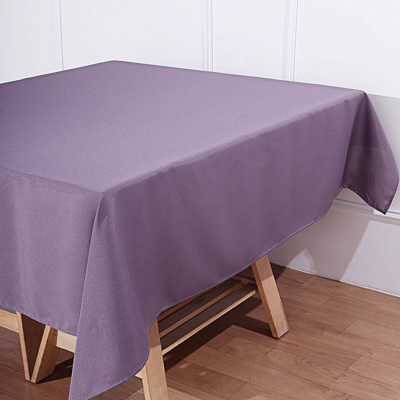 Polyester Square 70"x70" Tablecloth Violet Amethyst - Wrinkle-Resistant & Durable Table Cover