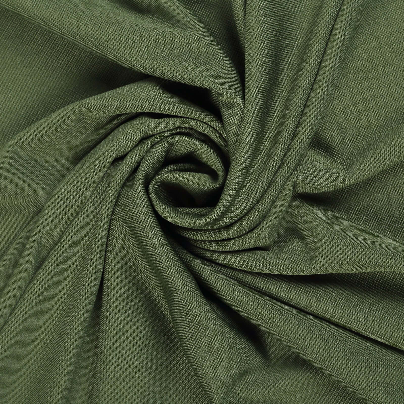Set of 3 Matte Olive Green Spandex Fitted Chiara Backdrop Stand Cover For Round Top Wedding Arch - 5ft, 6ft, 7ft