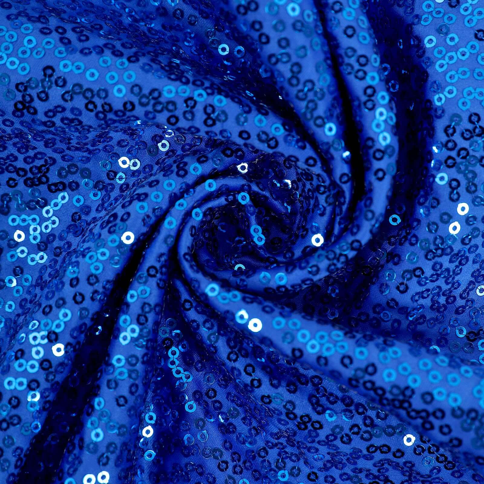 2 Pack 18"x18" Sequin Throw Pillow Cover, Decorative Cushion Case - Square Royal Blue Sequin