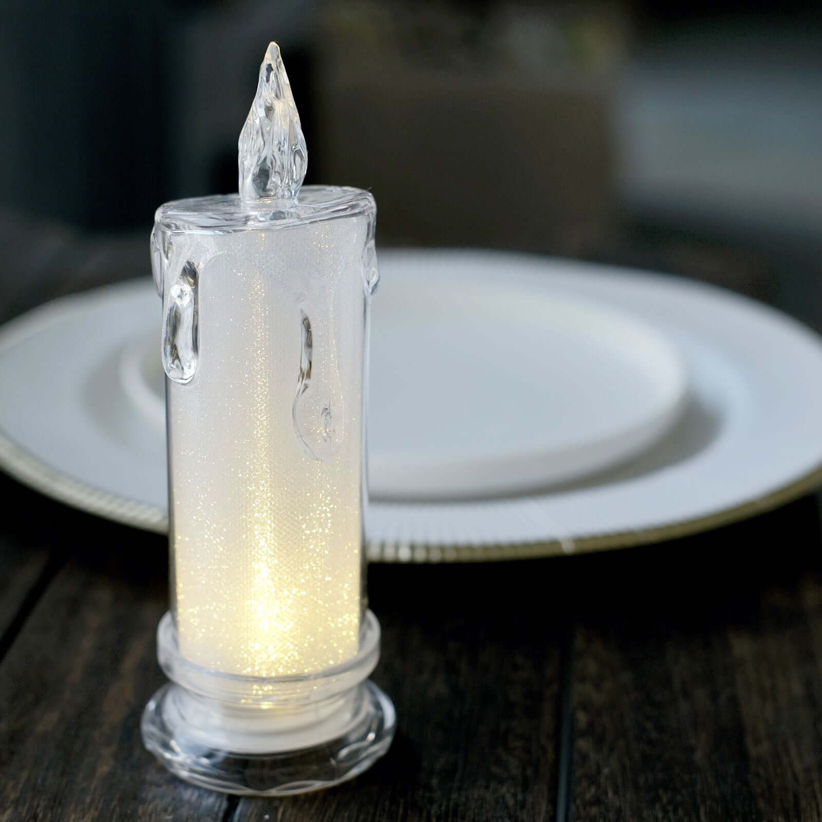 3-Pack LED Flameless Candle Lamp Warm White - Battery Operated Tea Light Candles 7"
