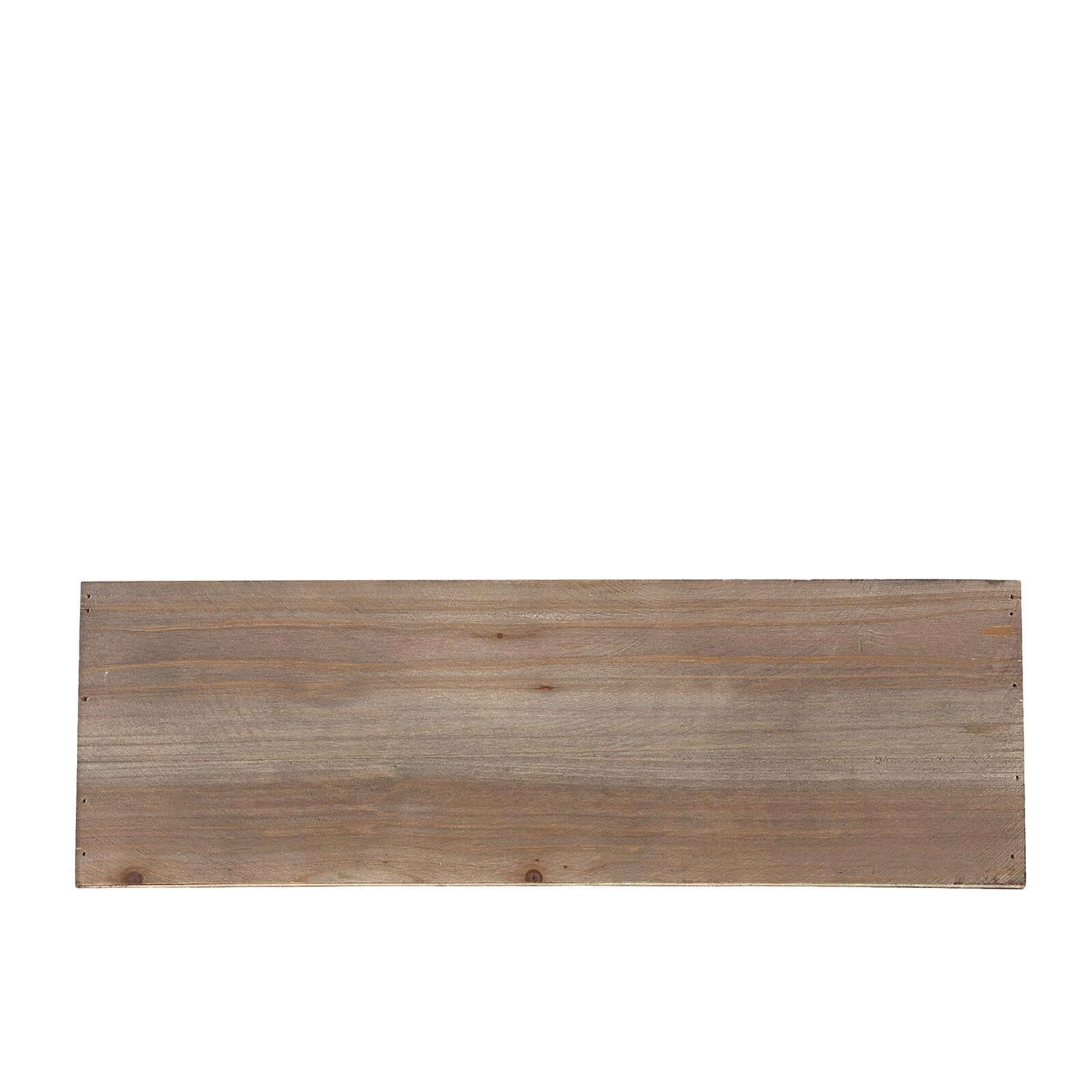 Natural Wood Planter Rectangular Box 18"x6"- Durable Decor with Removable Plastic Liner for Table Displays