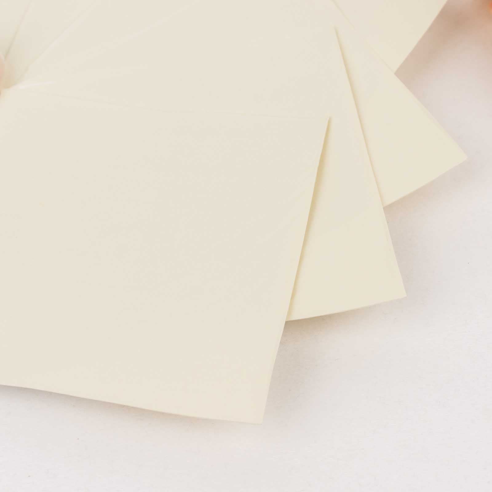 50-Pack Paper Beverage Napkins Ivory - 2 Ply Disposable Soft 18GSM Cocktail Napkins 5"x5"