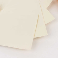 50-Pack Paper Beverage Napkins Ivory - 2 Ply Disposable Soft 18GSM Cocktail Napkins 5"x5"