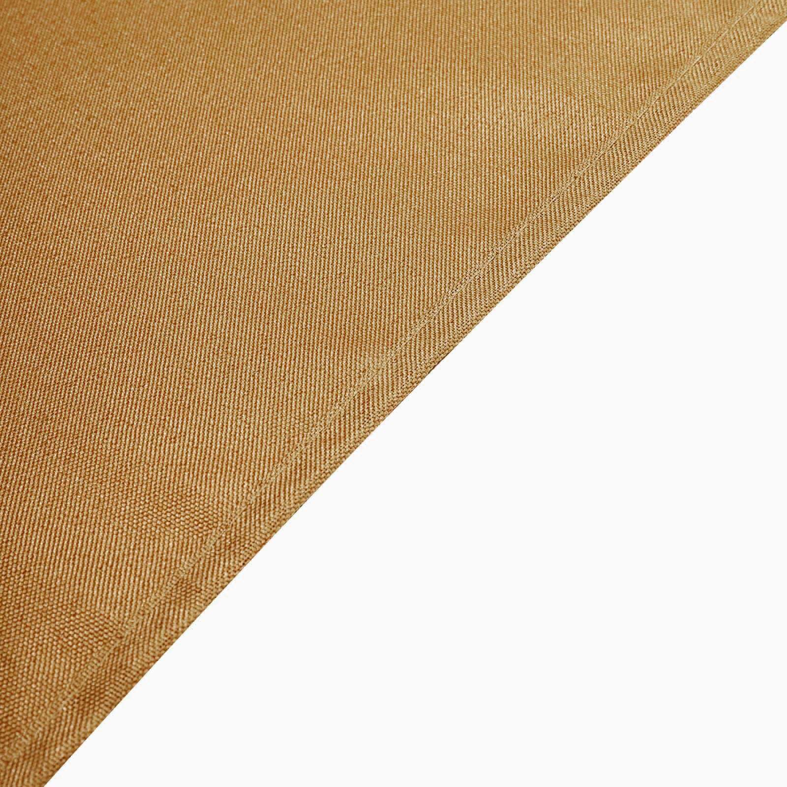 Polyester Square 70"x70" Tablecloth Gold - Wrinkle-Resistant & Durable Table Cover