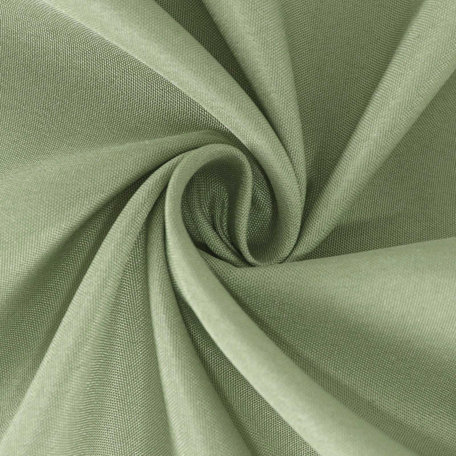 Polyester 108" Round Tablecloth Dusty Sage Green - Wrinkle-Resistant Table Cover